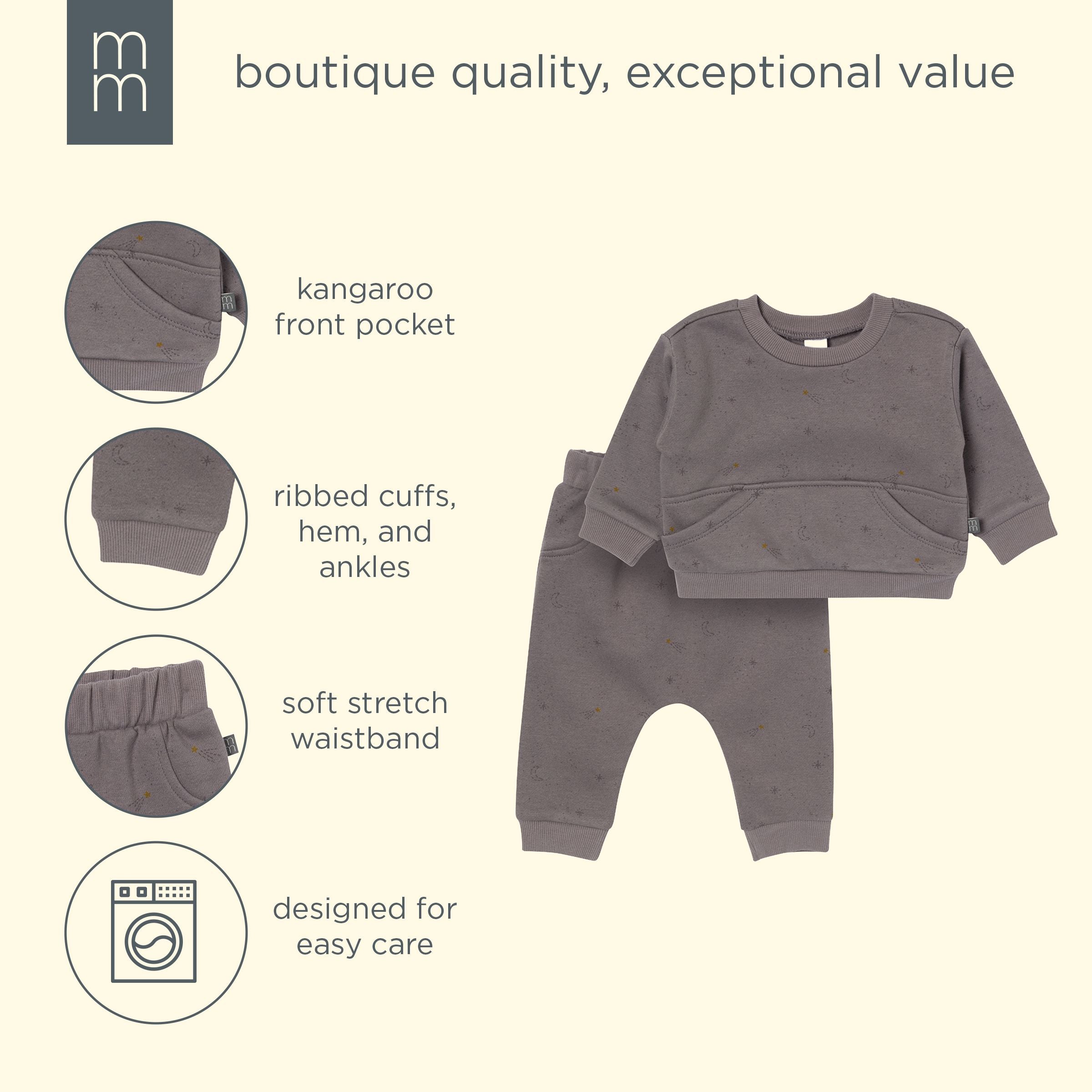 2-Piece Baby Boys Galaxy Sweatshirt & Harem Pant Set - Image 8