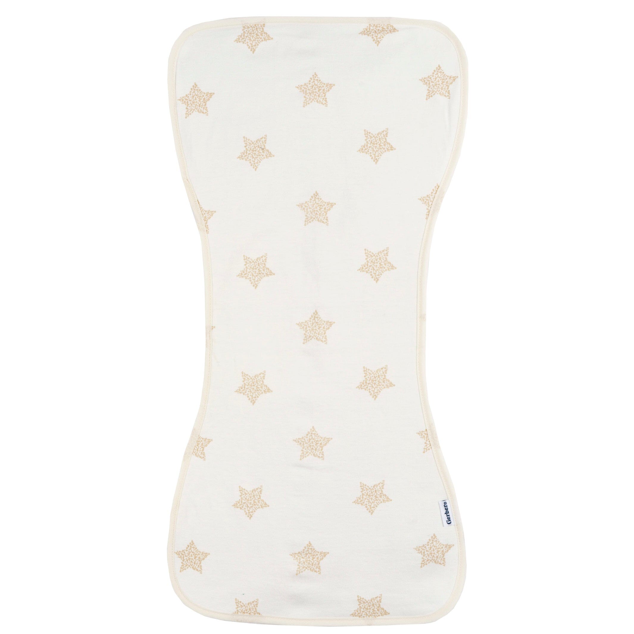 5-Pack Baby Neutral Stars & Moons Jersey Burp Cloths - Image 6