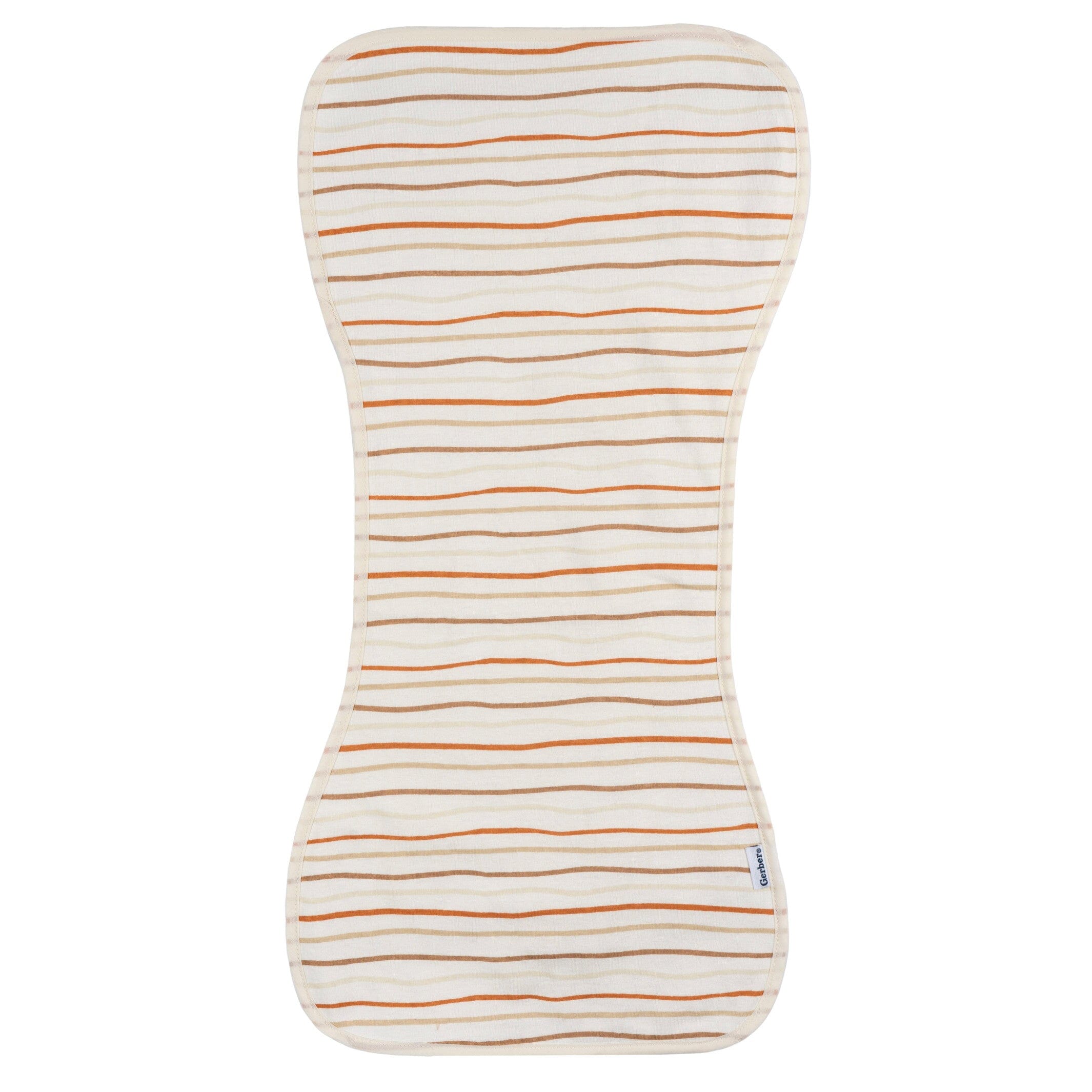 5-Pack Baby Neutral Rust Suns & Rainbows Jersey Burp Cloths - Image 3