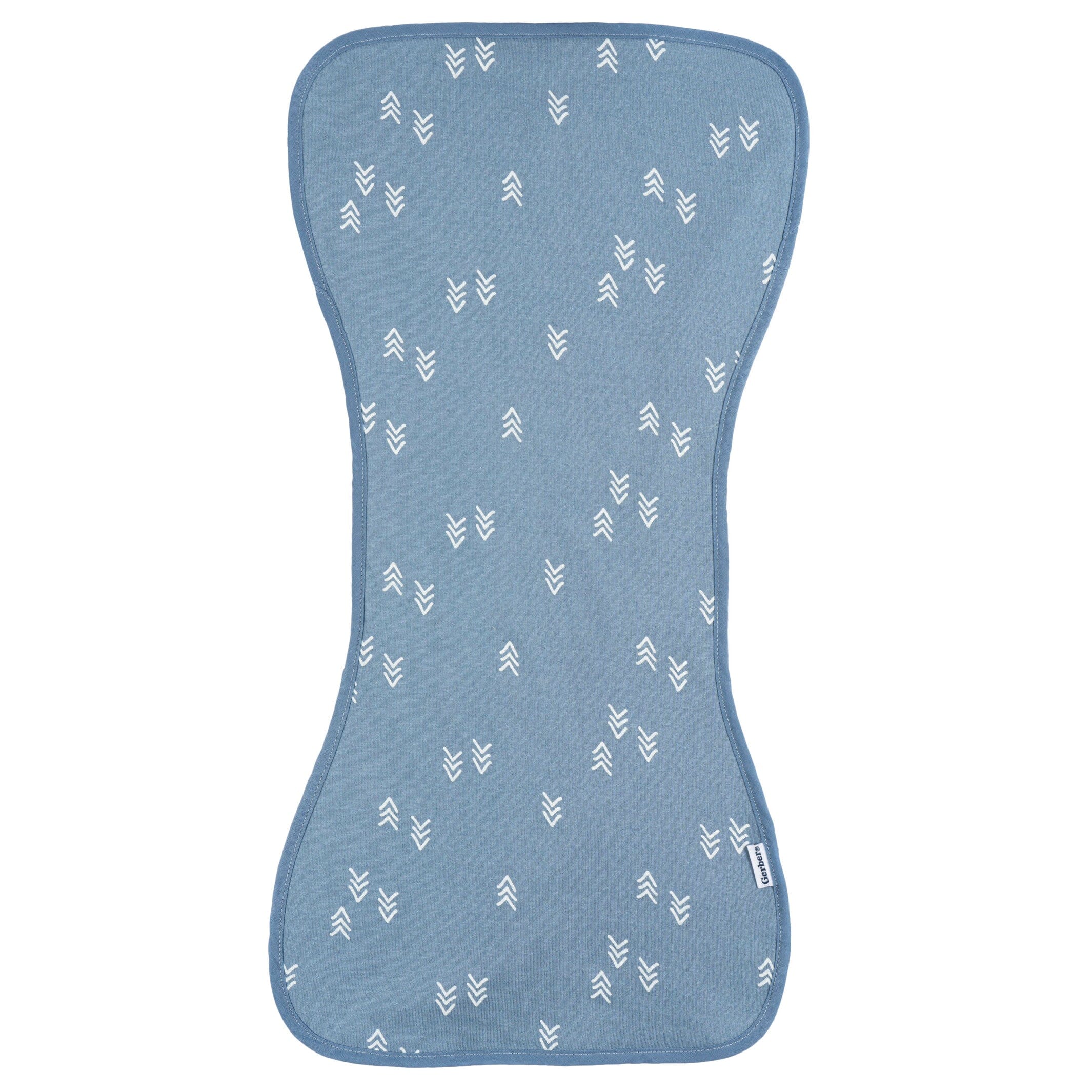 5-Pack Baby Boys Blue Arrows Jersey Burp Cloths - Image 6