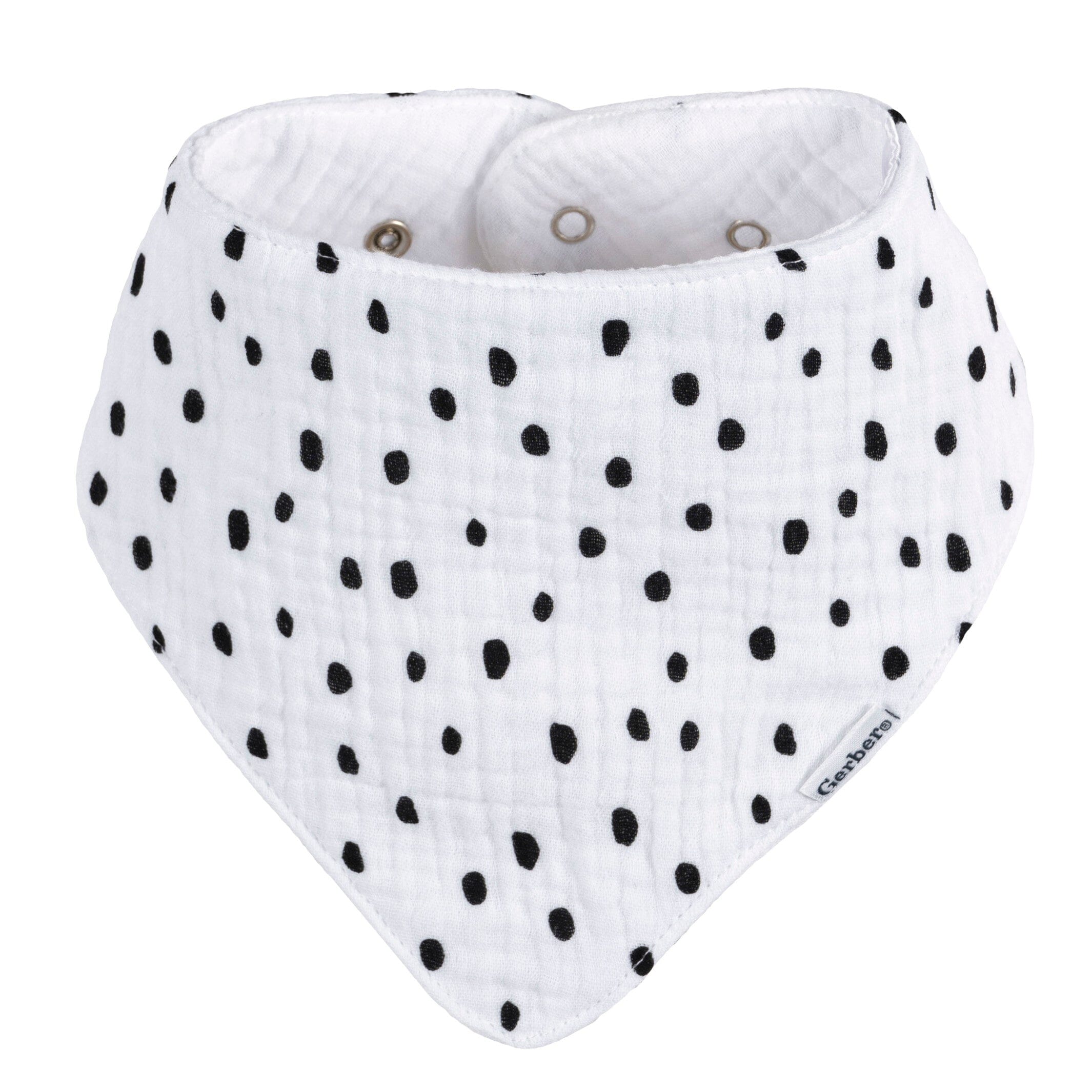 10-Pack Baby Neutral Black & White Muslin Bandana Bibs - Image 4