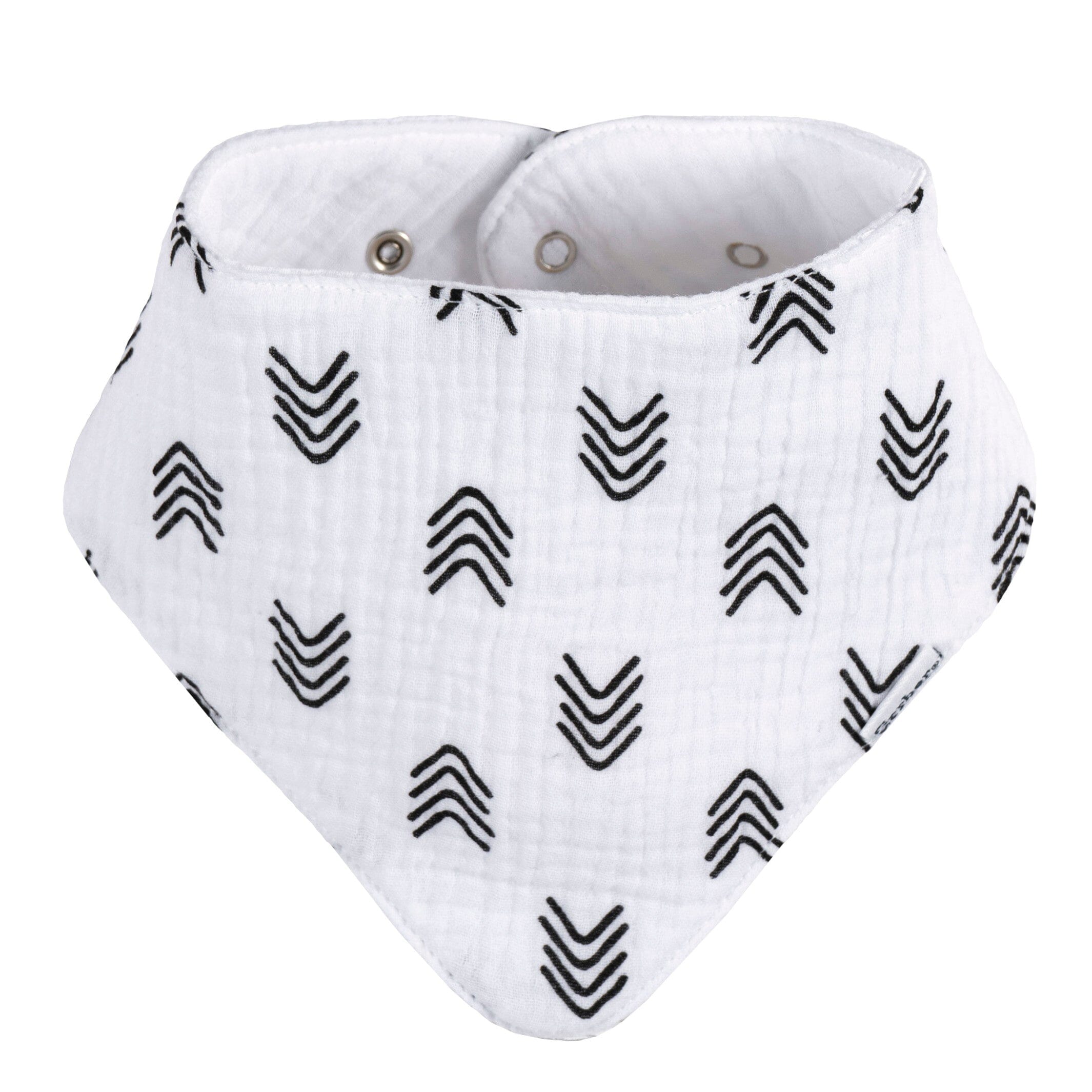10-Pack Baby Neutral Black & White Muslin Bandana Bibs - Image 7
