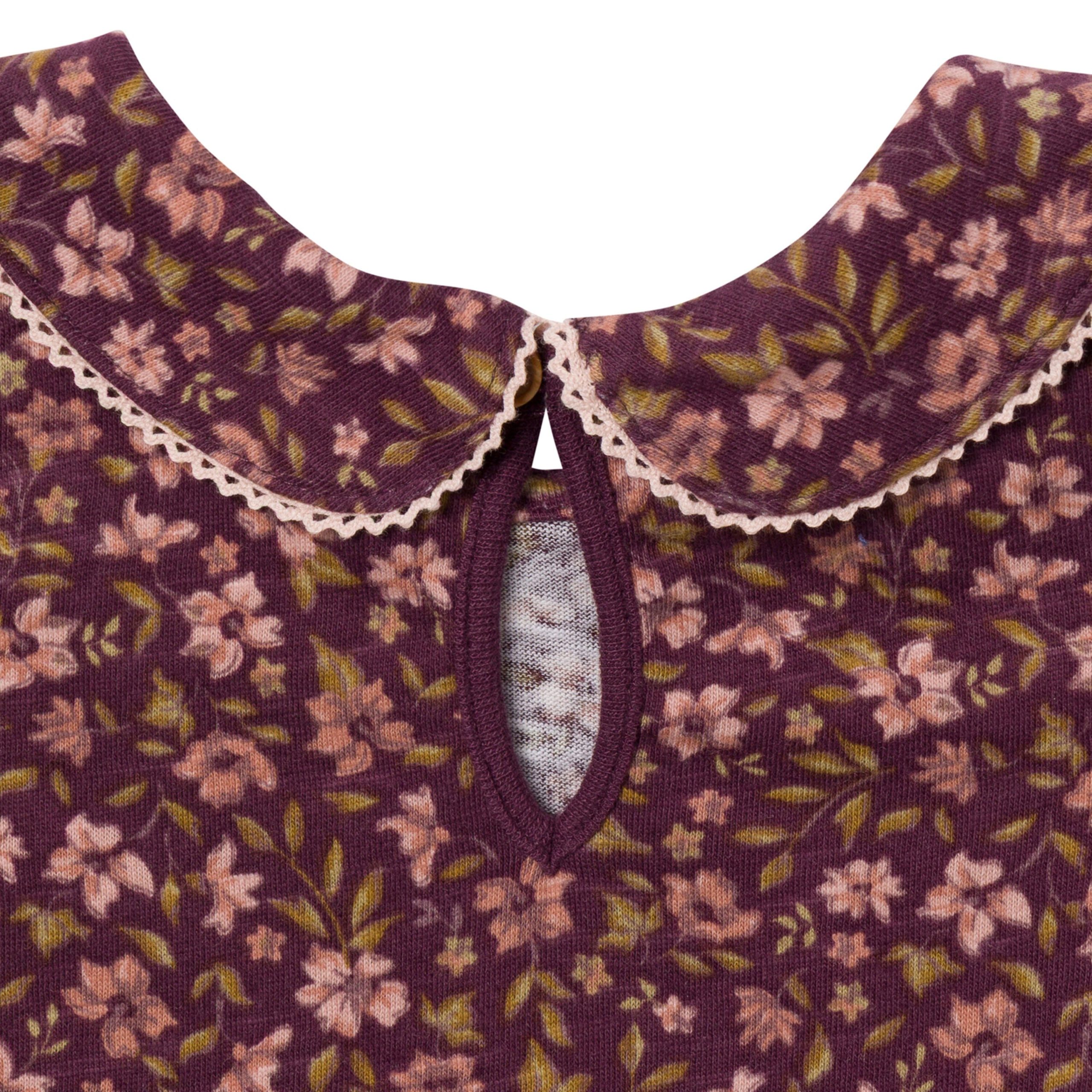 2-Pack Baby Girls Rose Peter Pan Collar Bodysuit - Image 4