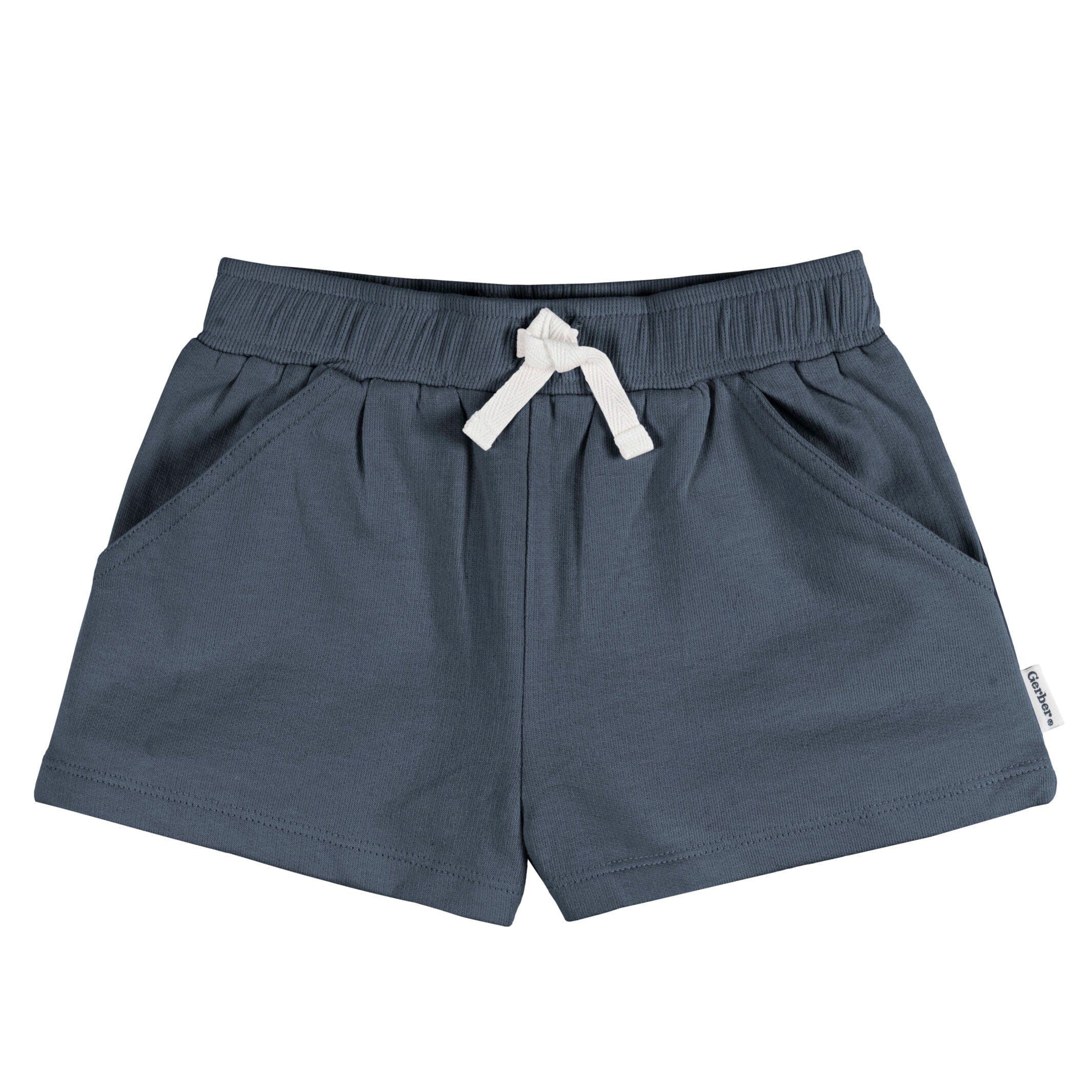 3-Pack Baby & Toddler Girls Navy, White, & Pink Knit Shorts - Image 3