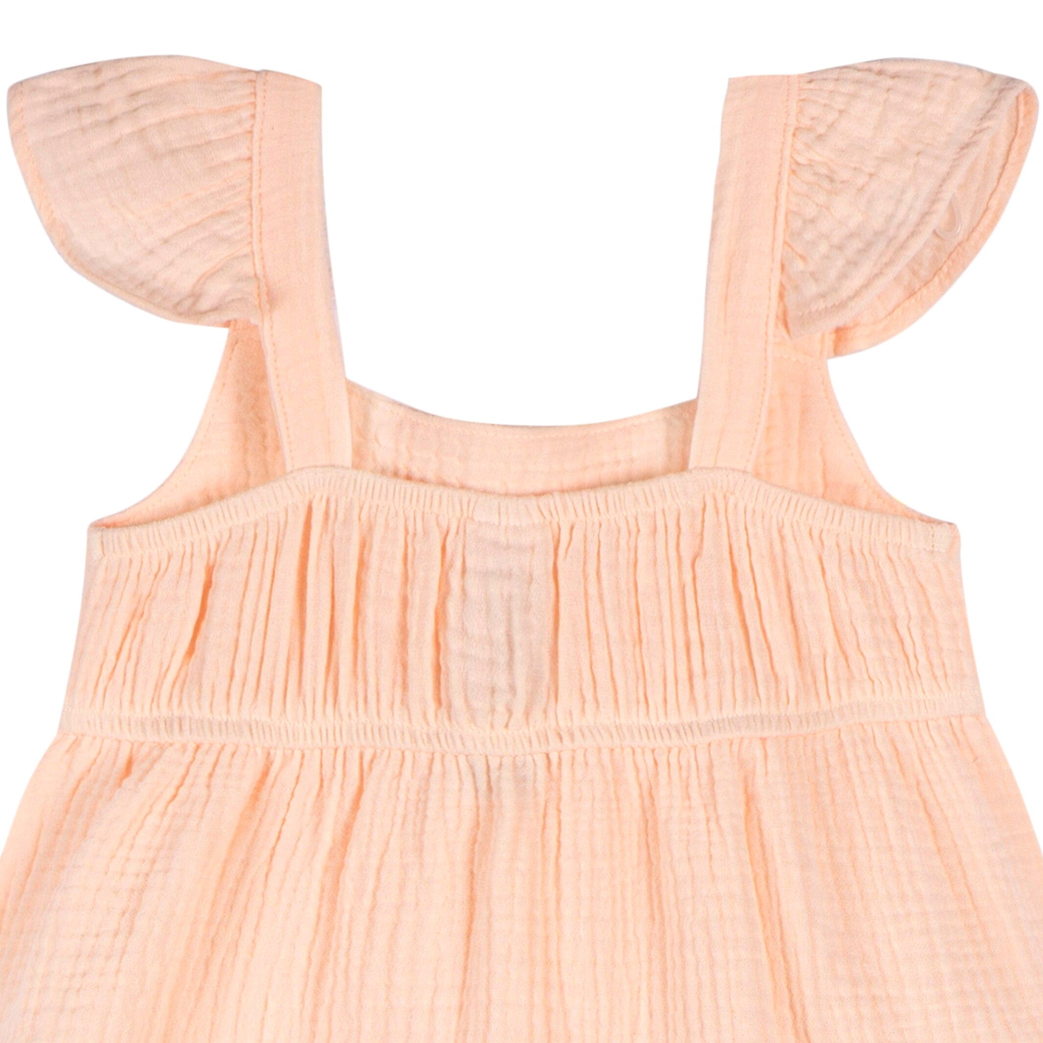 Toddler Girls Blush Tiered Cotton Gauze Dress - Image 3