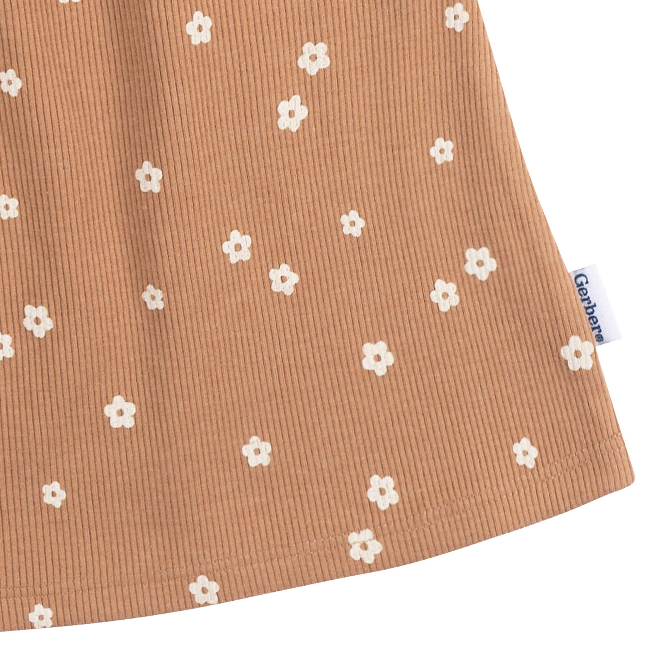 2-Piece Infant and Toddler Girls Ditsy Floral Tank Top & Shorts Set - Image 6