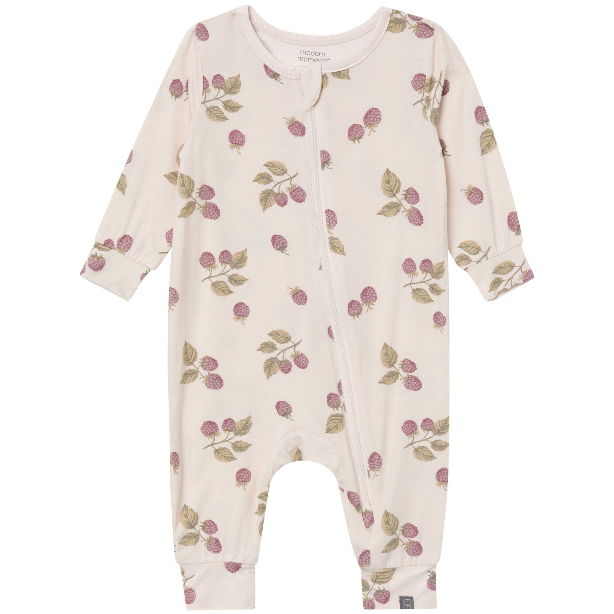 2-Pack Baby Girls Oatmeal Blackberries/Quail Footless Romper - Image 5