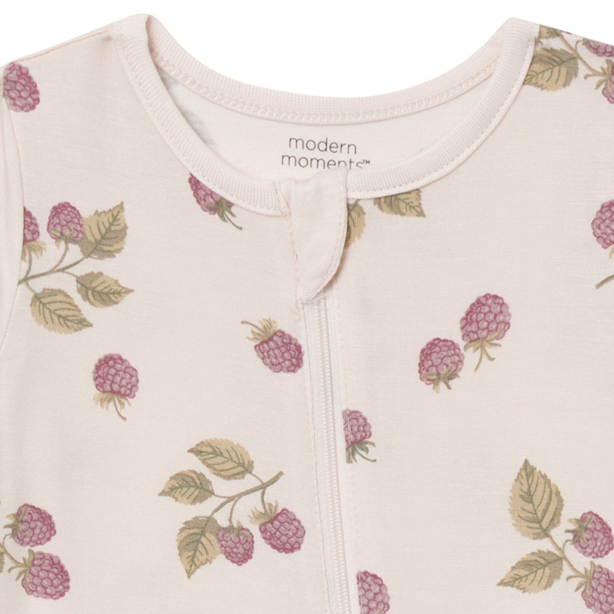 2-Pack Baby Girls Oatmeal Blackberries/Quail Footless Romper - Image 6