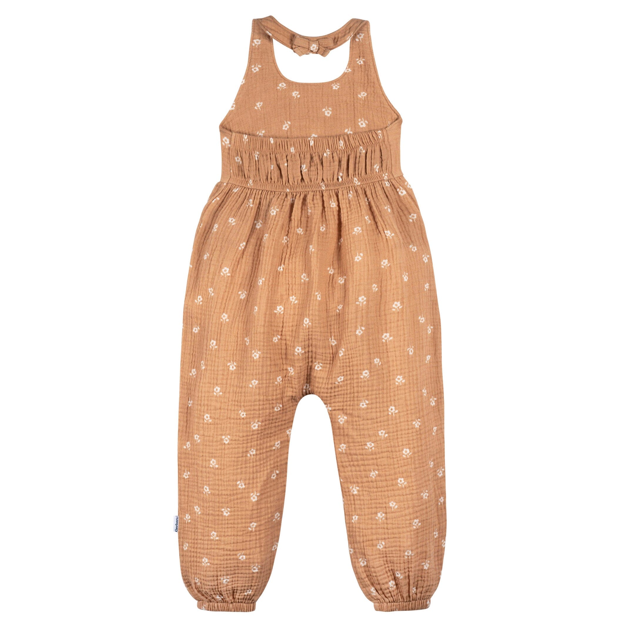 Toddler Girls Floral Halter Romper - Image 6