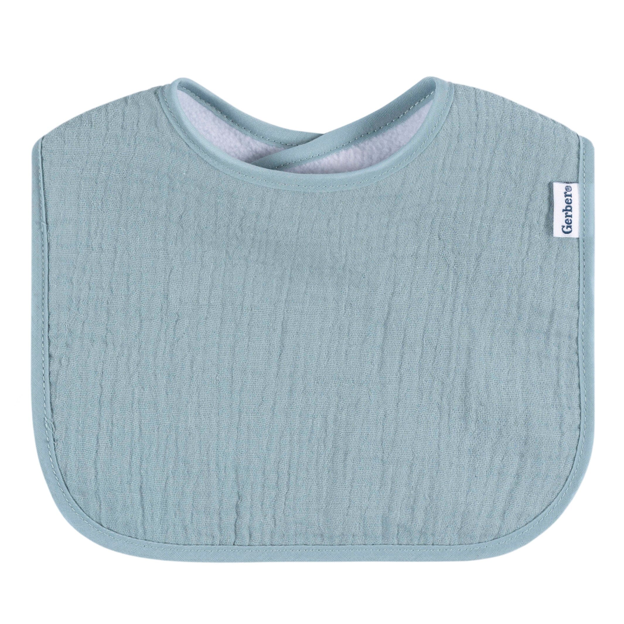 8-Pack Baby Girls Pastel Muslin Drooling Bibs - Image 6