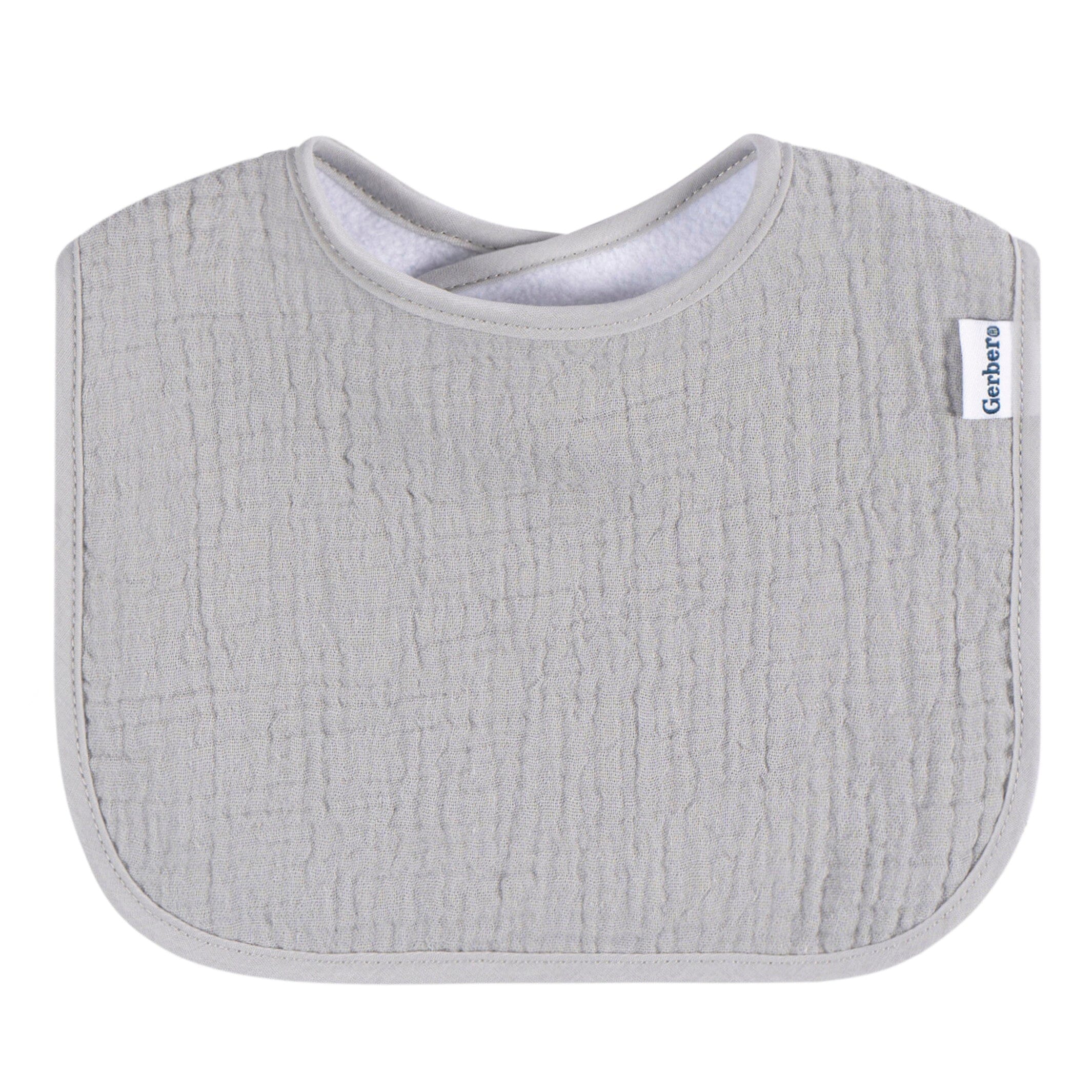 8-Pack Baby Girls Pastel Muslin Drooling Bibs - Image 7