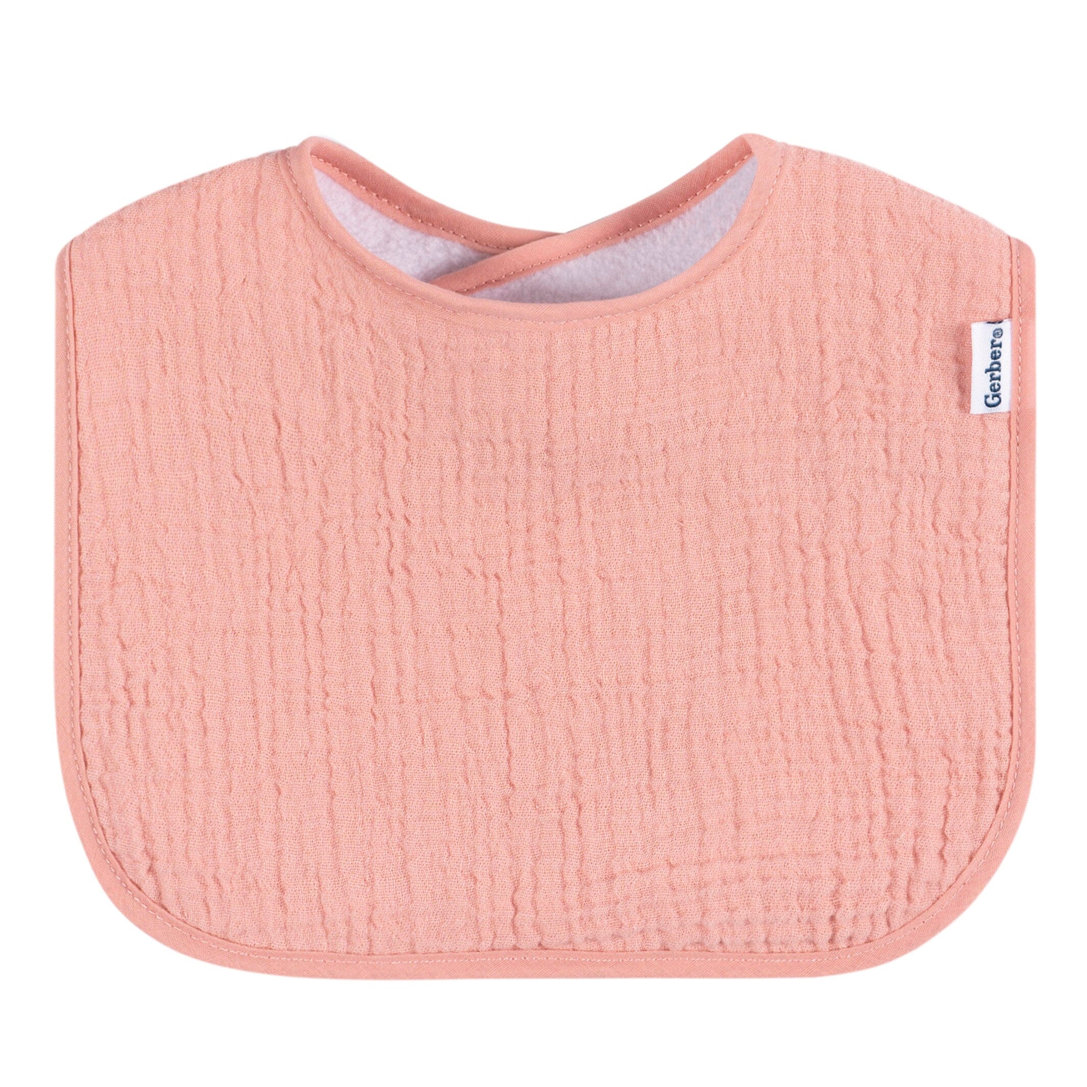 8-Pack Baby Girls Pastel Muslin Drooling Bibs - Image 10