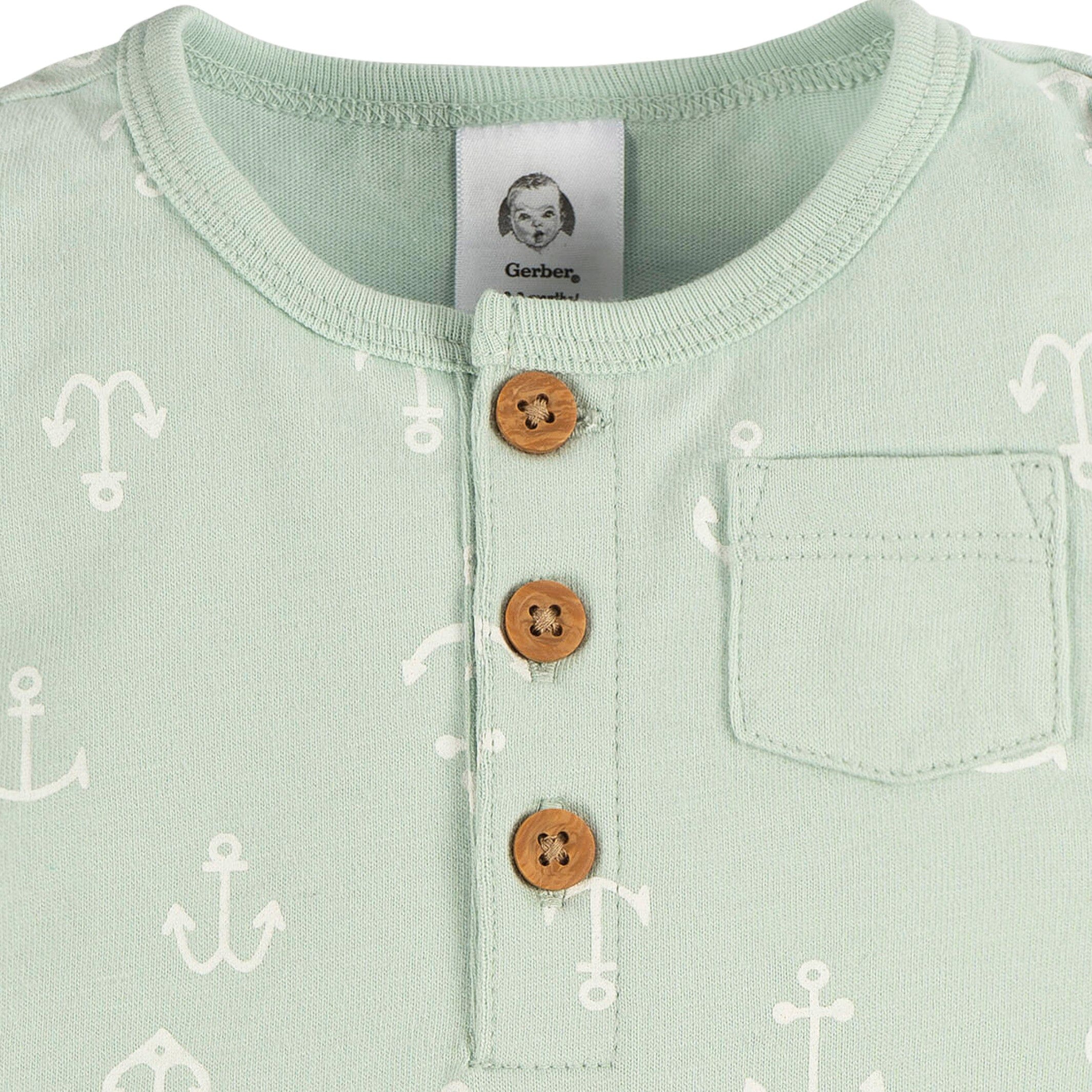 2-Pack Baby Boys Nautical Rompers - Image 7