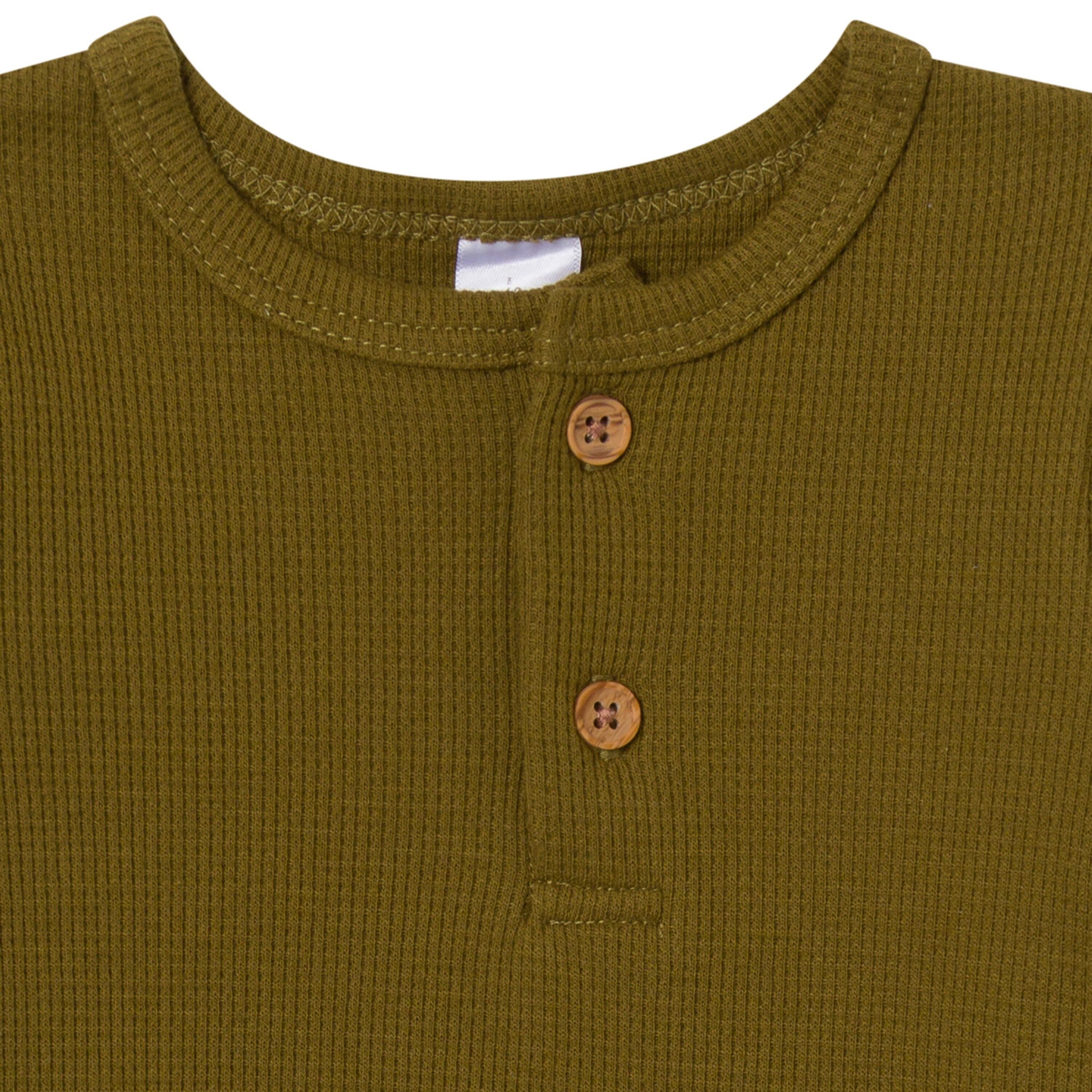 2-Pack Baby Boys Forest Henley Bodysuit - Image 7