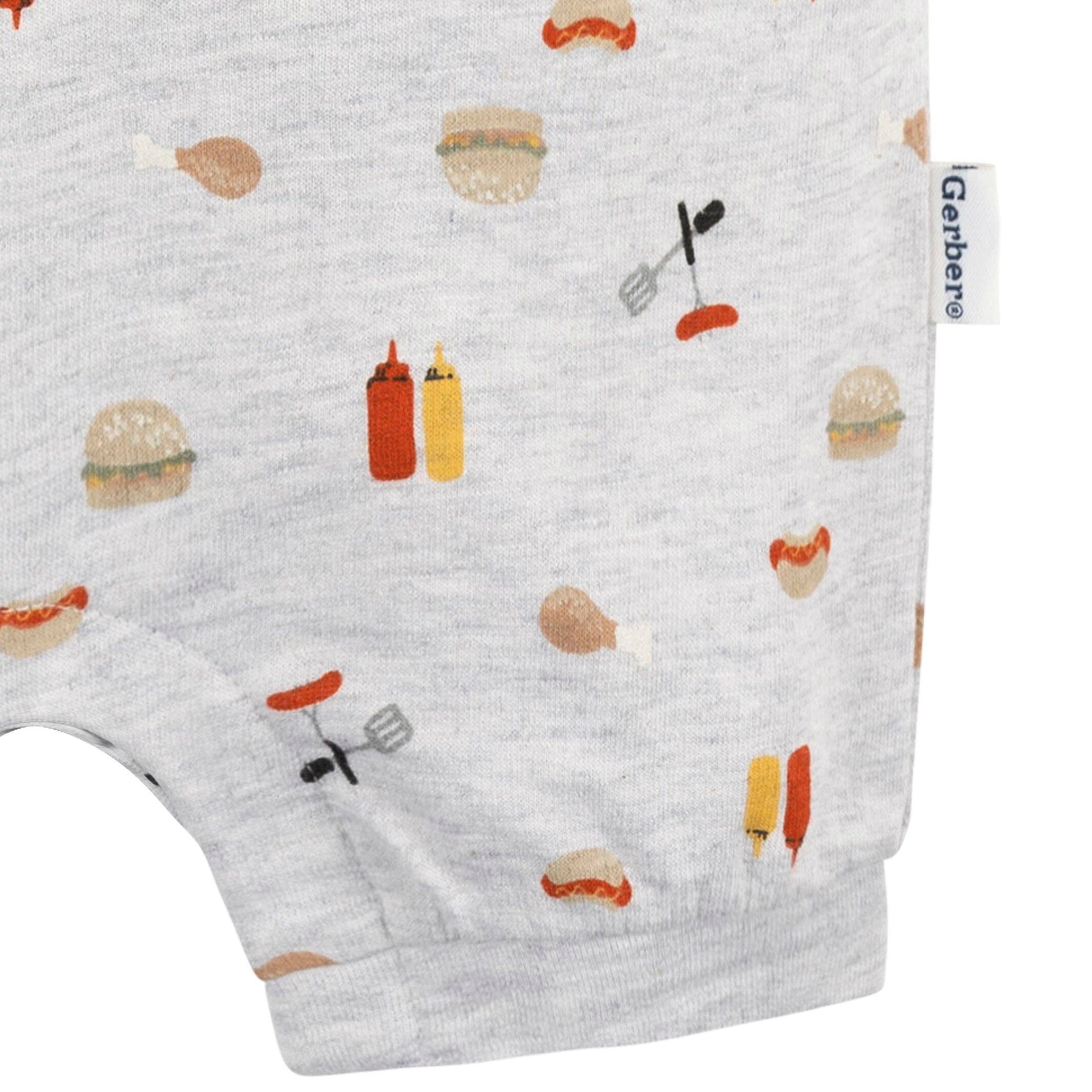 Baby Boys Barbeque Collared Romper - Image 4