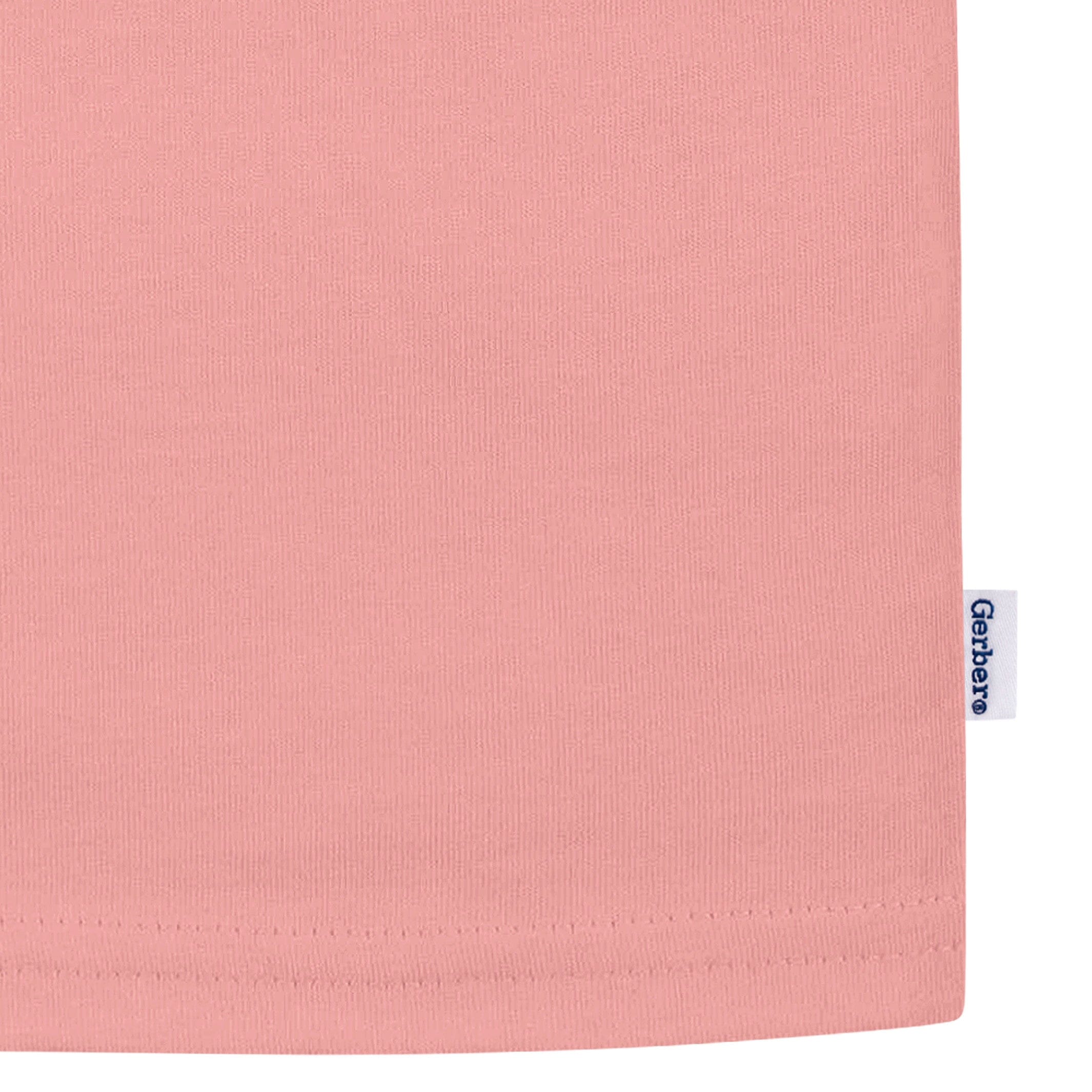 5-Pack Baby & Toddler Girls Mauve Pink Premium Short Sleeve T-Shirts - Image 4