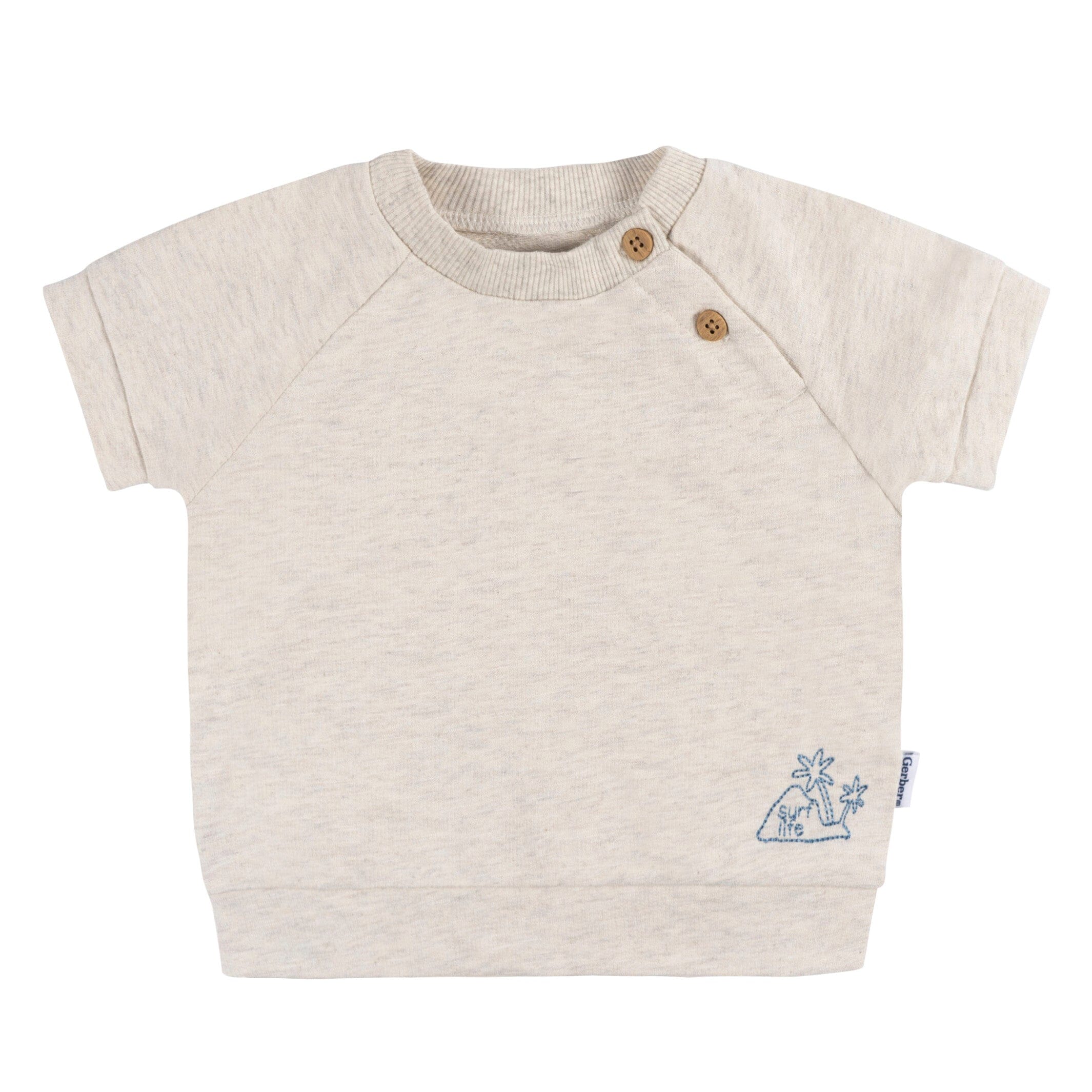 2-Piece Baby Boys Surf Life T-Shirt and Shorts Set - Image 2