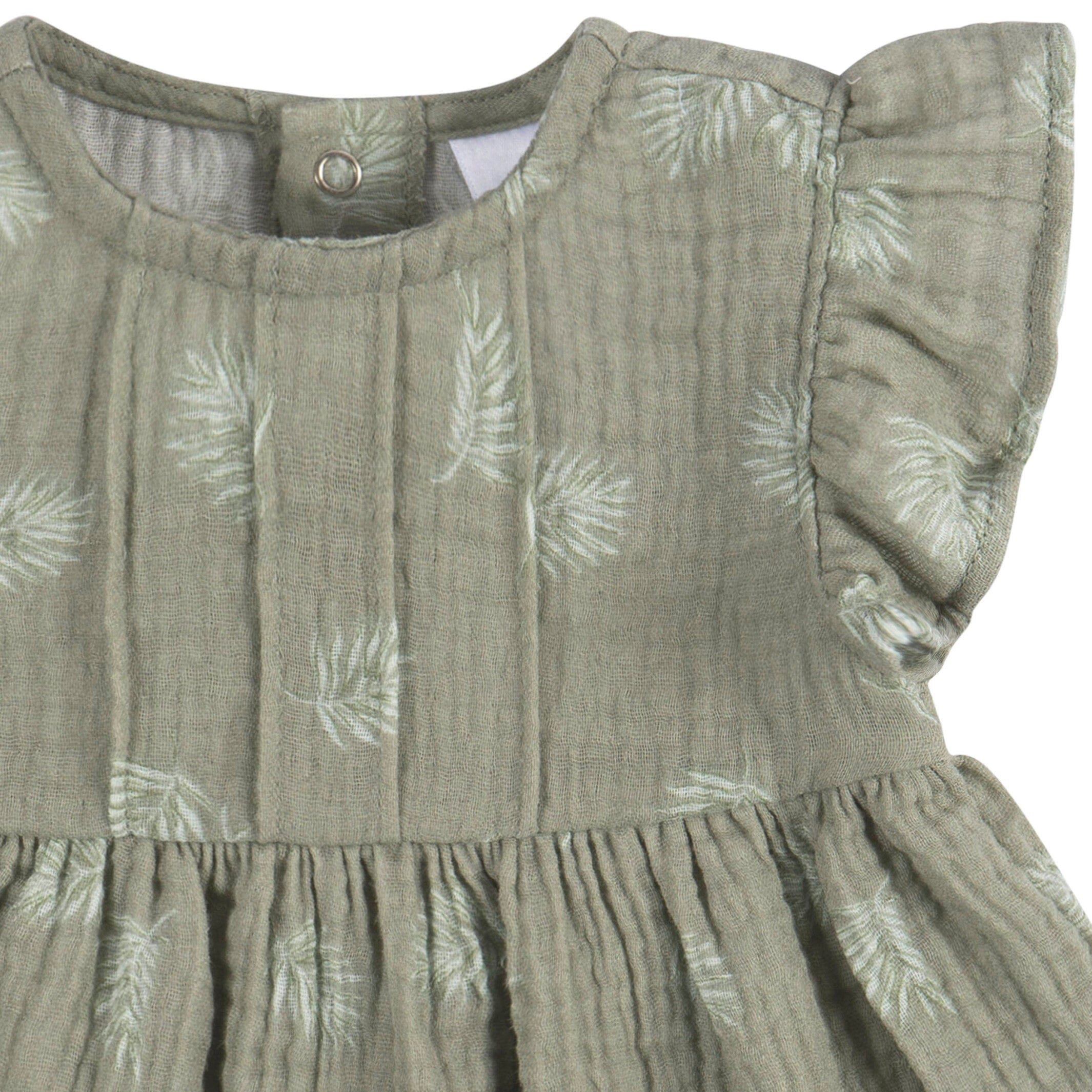 2-Piece Baby Girls Palms Tunic and Diaper Cover Set - Image 5