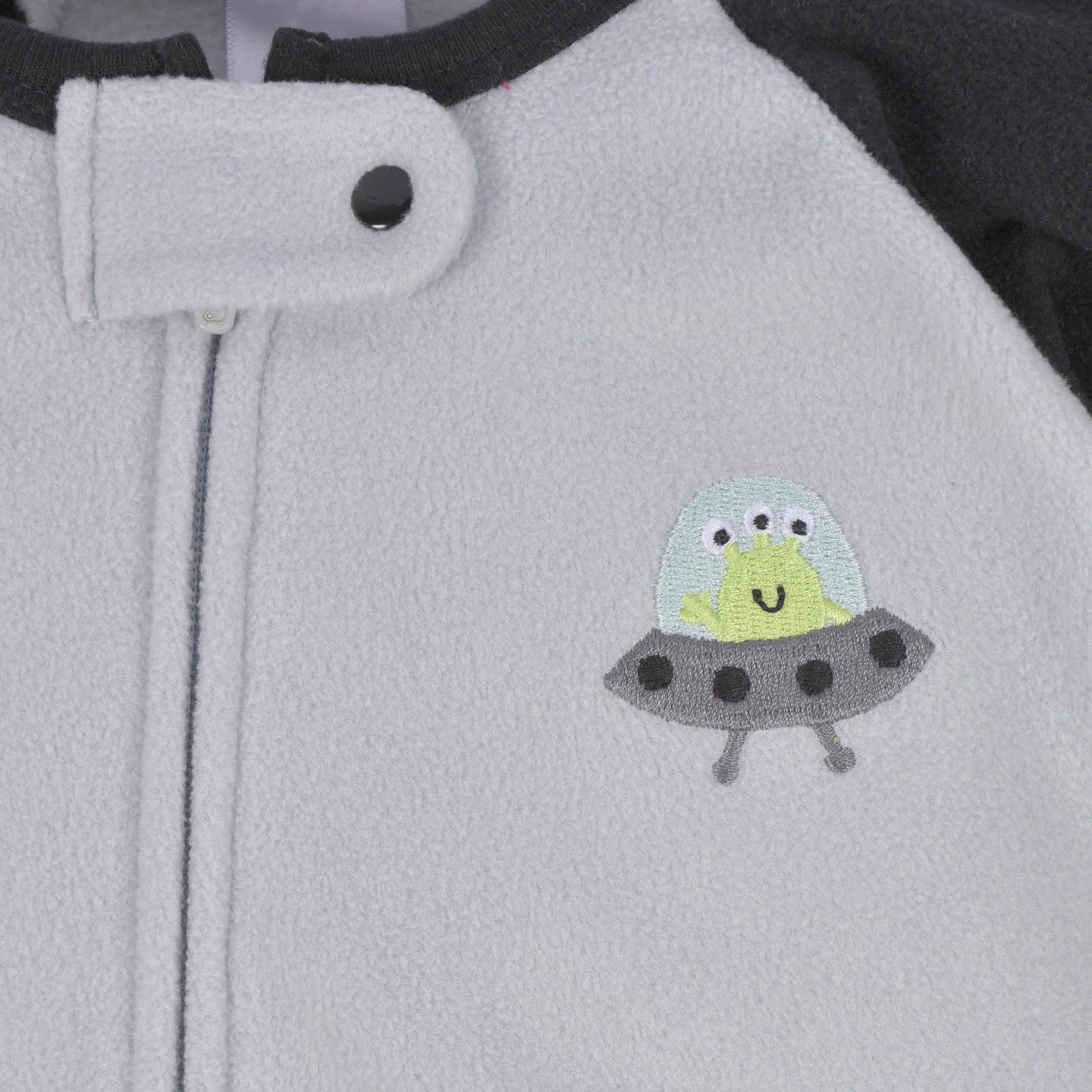 Infant Boys Space Fleece Pajamas - Image 3