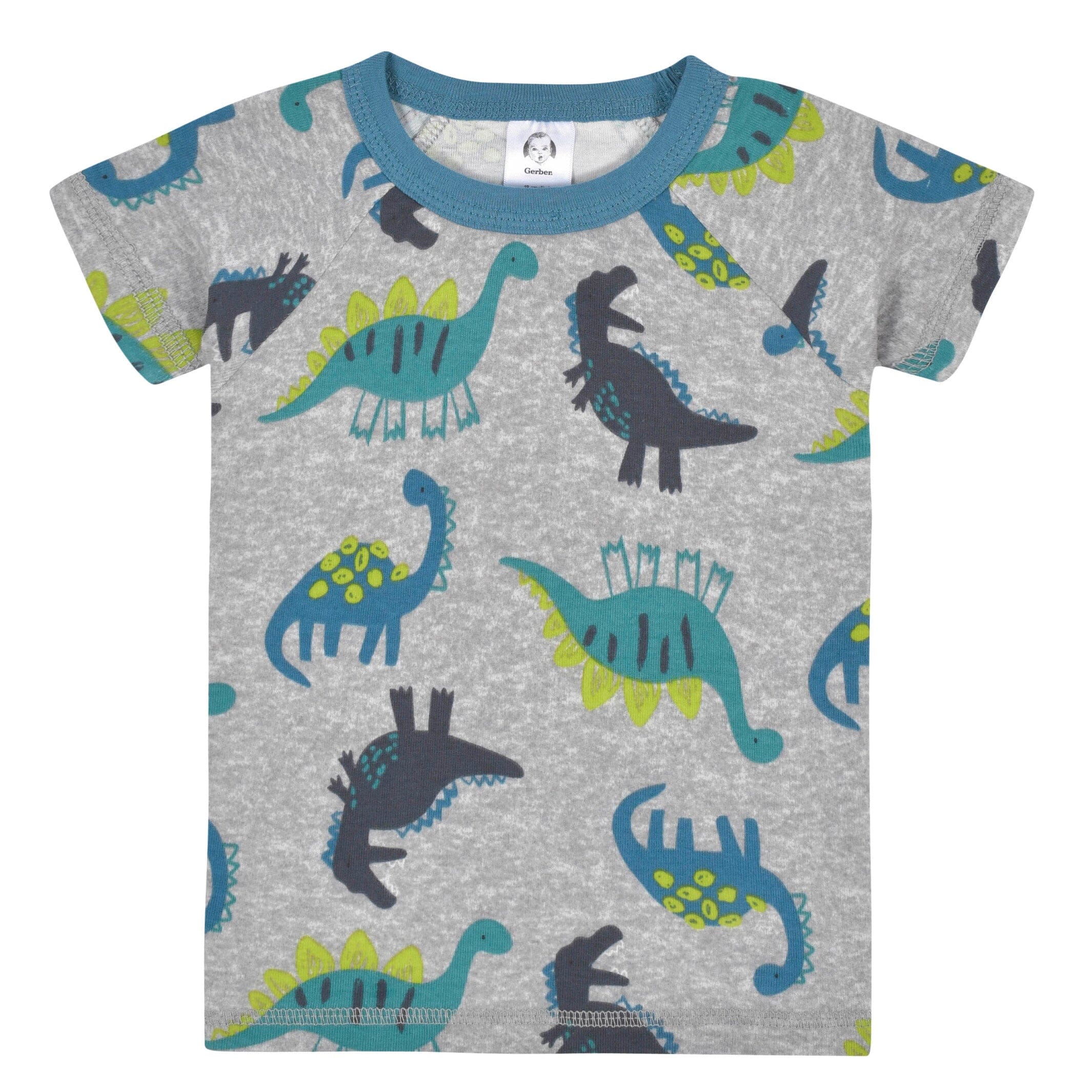 4-Piece Infant & Toddler Boys Big Dino Snug Fit Cotton Pajamas - Image 6