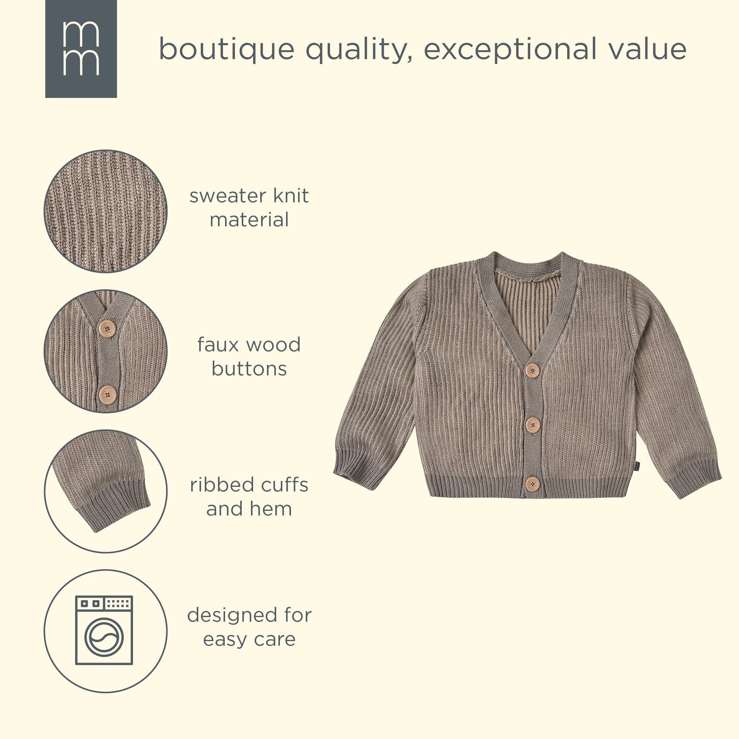Infant & Kid Girls Stone Fisherman Rib Cardigan - Image 6