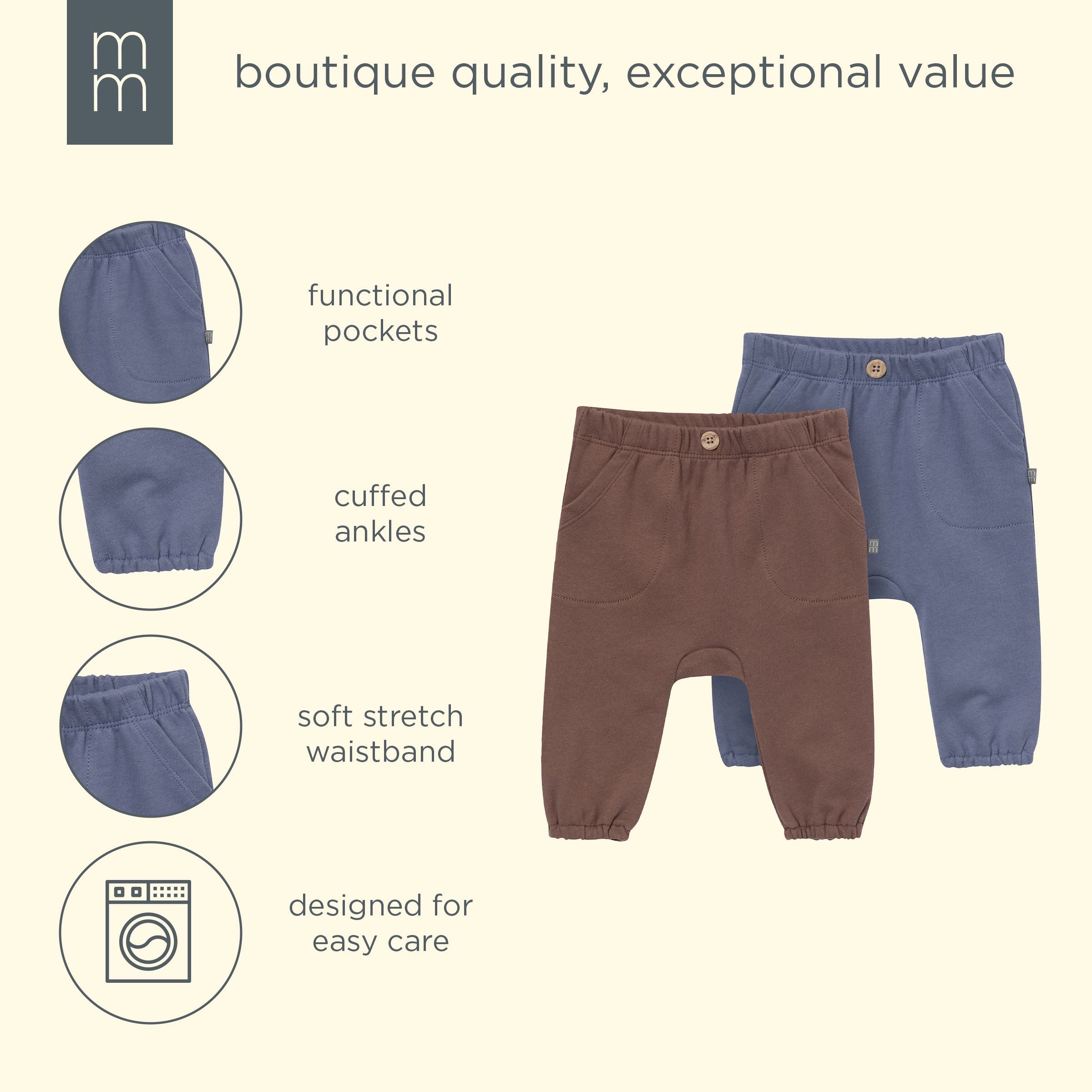 2-Pack Baby Boys Coffee/Folkstone Harem Pants - Image 7