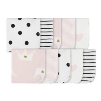 10-Pack Girls Ballerina Washcloths