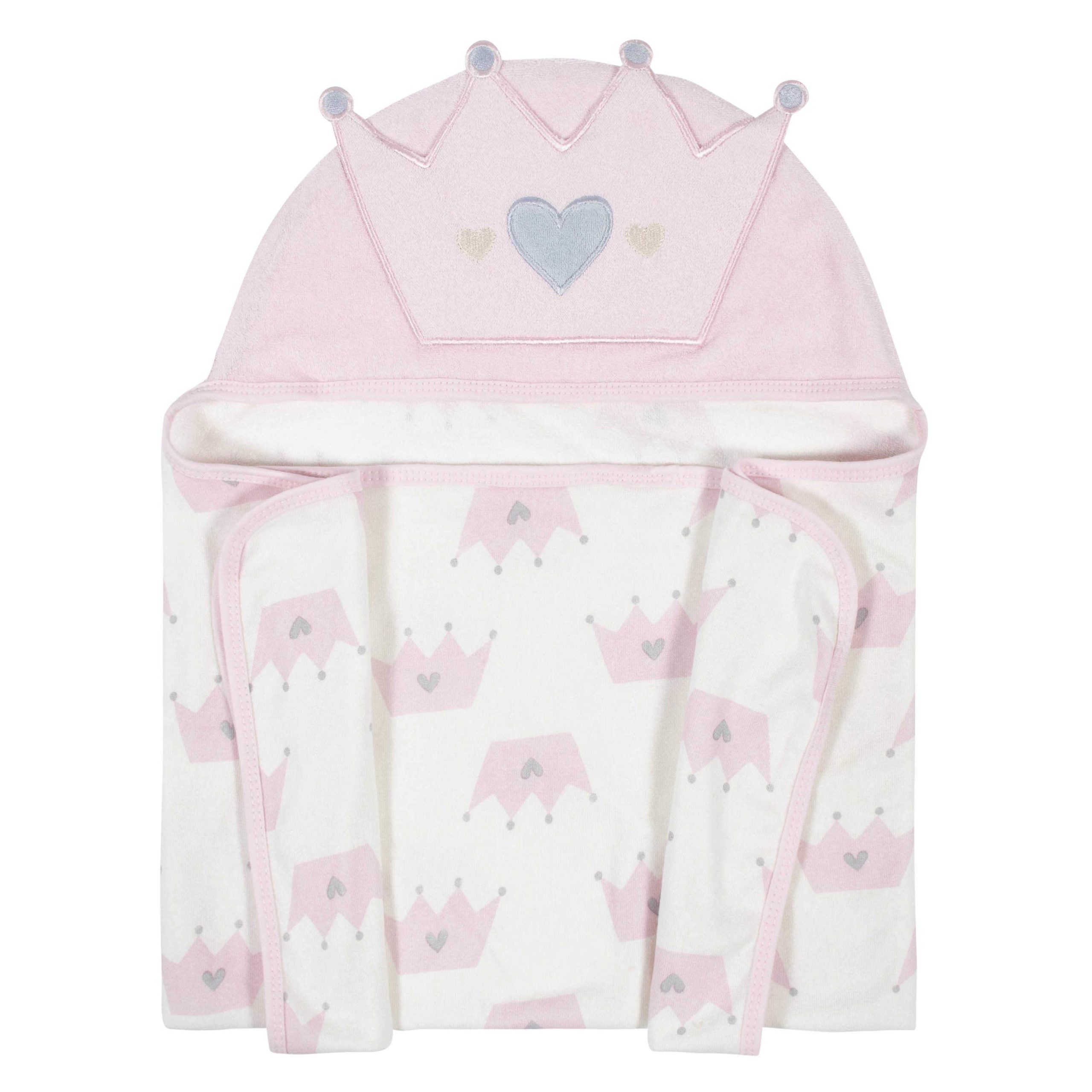Baby Girls Princess Hooded Bath Wrap