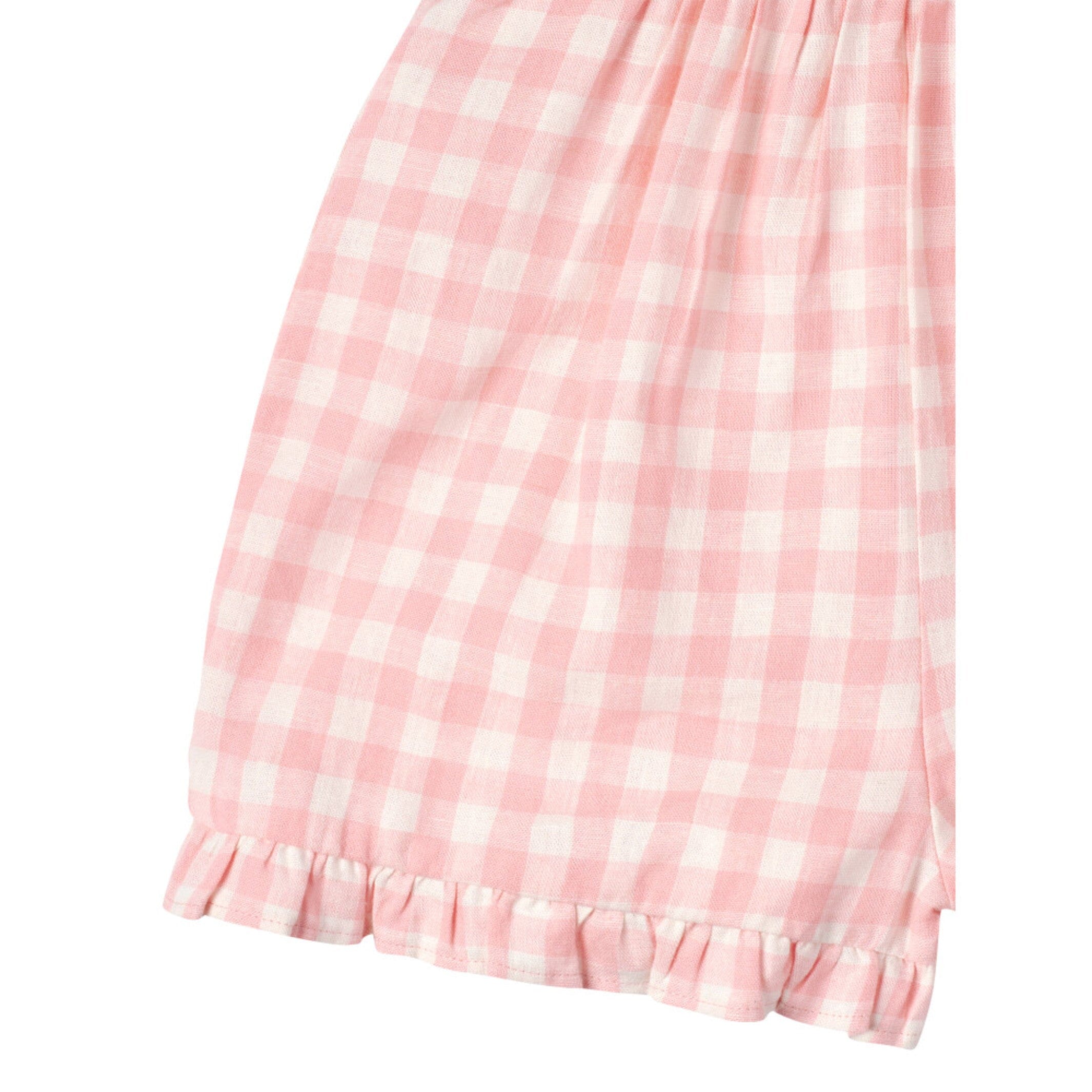 Infant and Toddler Girls Pink Gingham Romper - Image 6