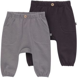 2-Pack Baby Boys Pewter/Charcoal Harem Pants