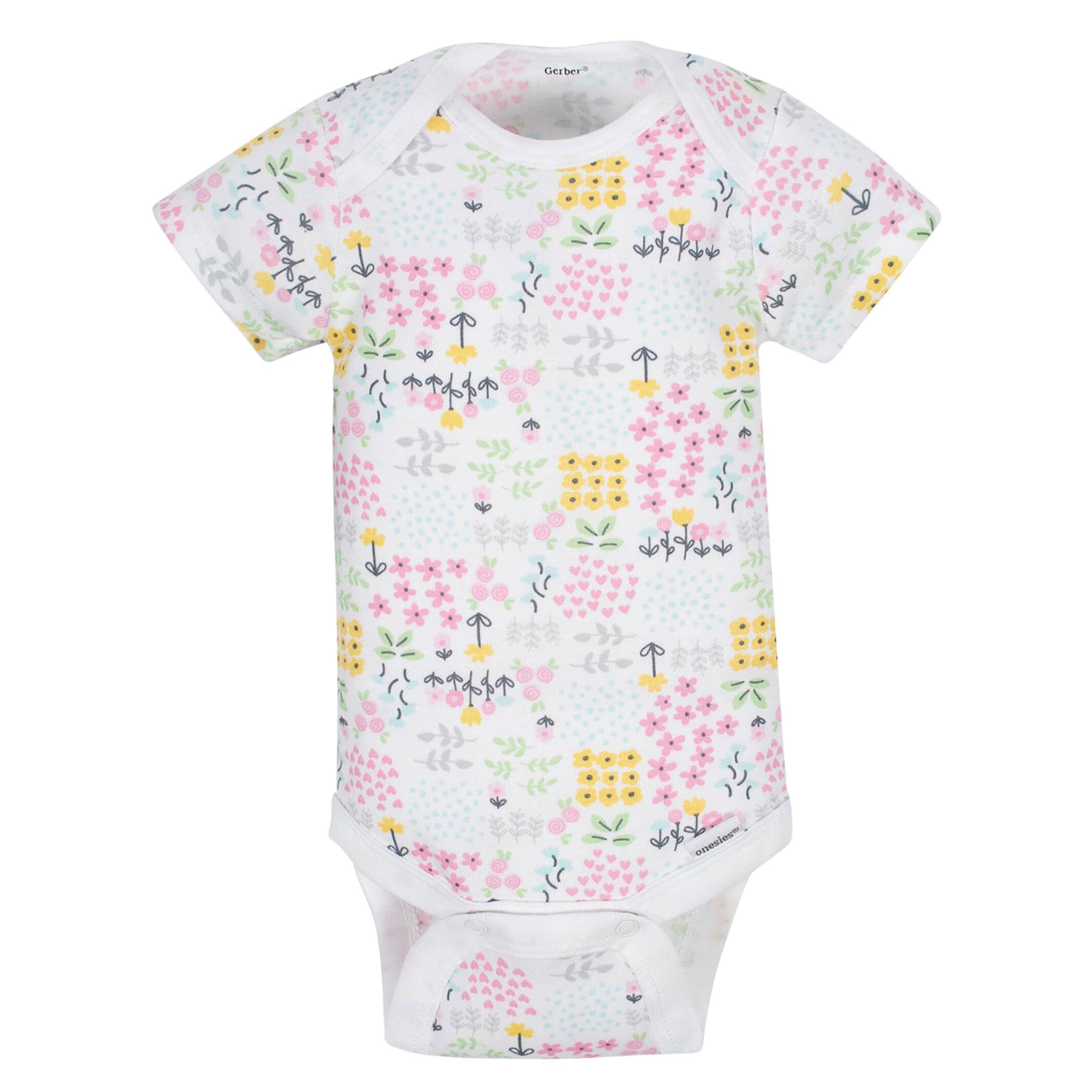 8-Pack Baby Girl Kitty Short Sleeve Onesies® Brand Bodysuits - Image 5