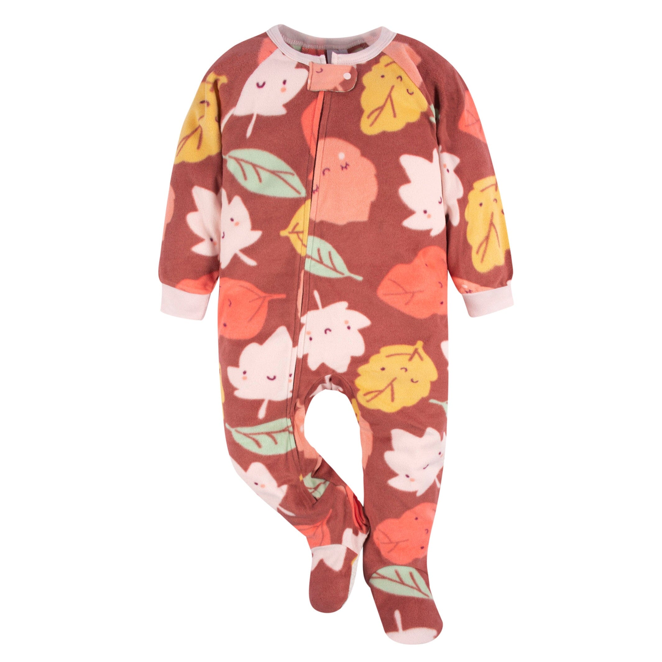 2-Pack Toddler Girls Leaves Fleece Pajamas - Image 2