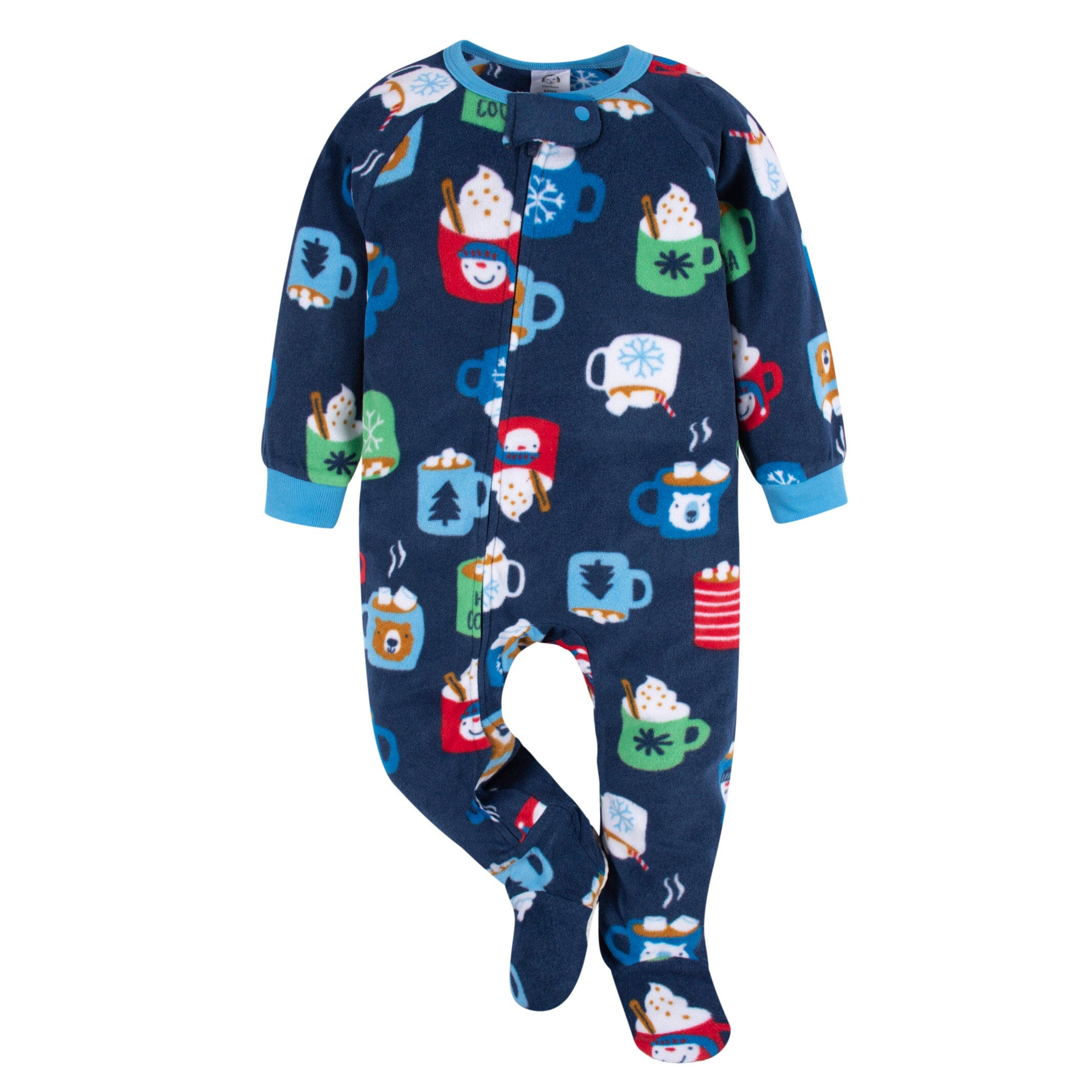 2-Pack Baby Neutral Hot Chocolate Fleece Pajamas, 3-6M - Image 2