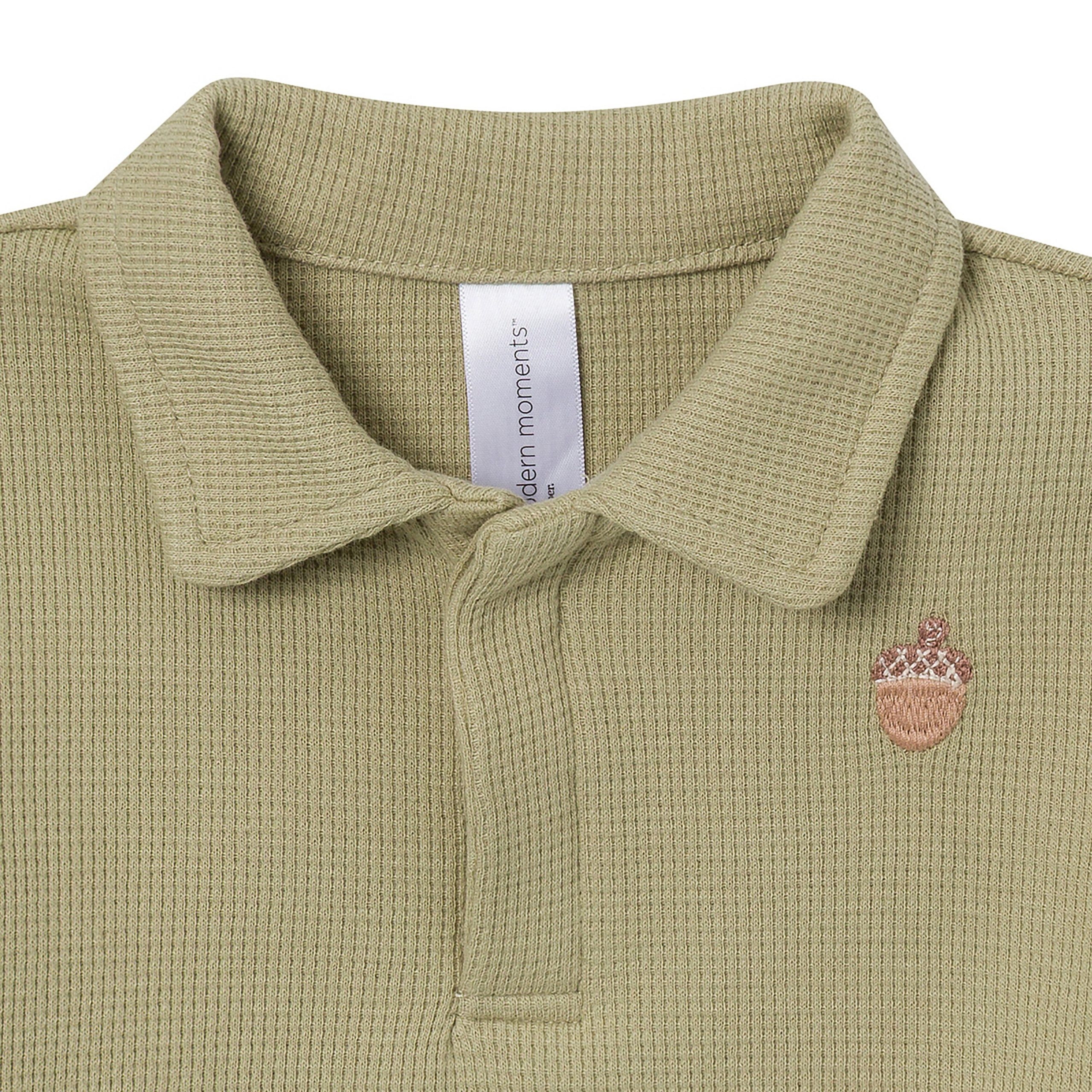 2-Piece Baby Boys Elm Johnny Collar Set - Image 3
