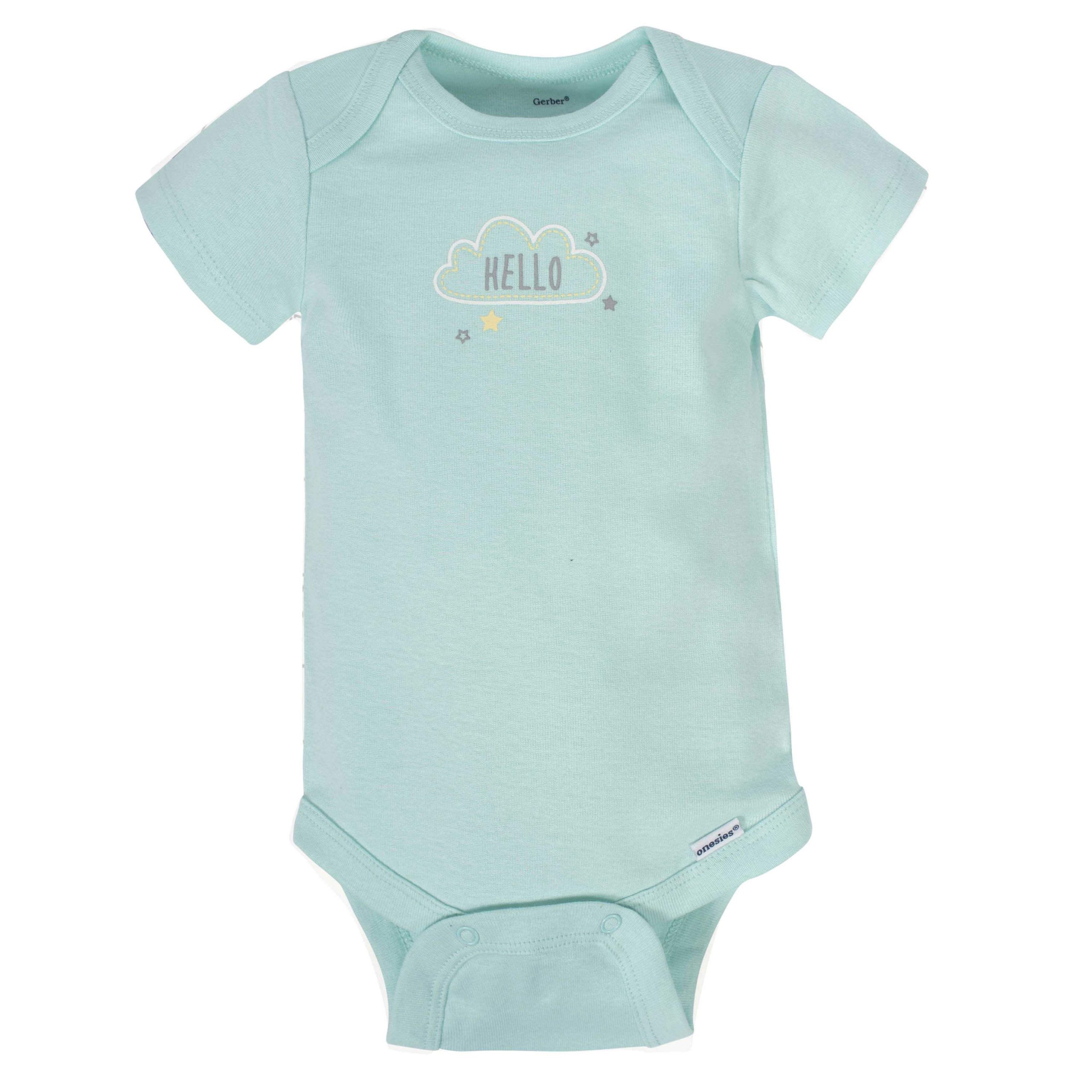 8-pack Baby Neutral Animals Short Sleeve Onesies® Bodysuits - Image 4