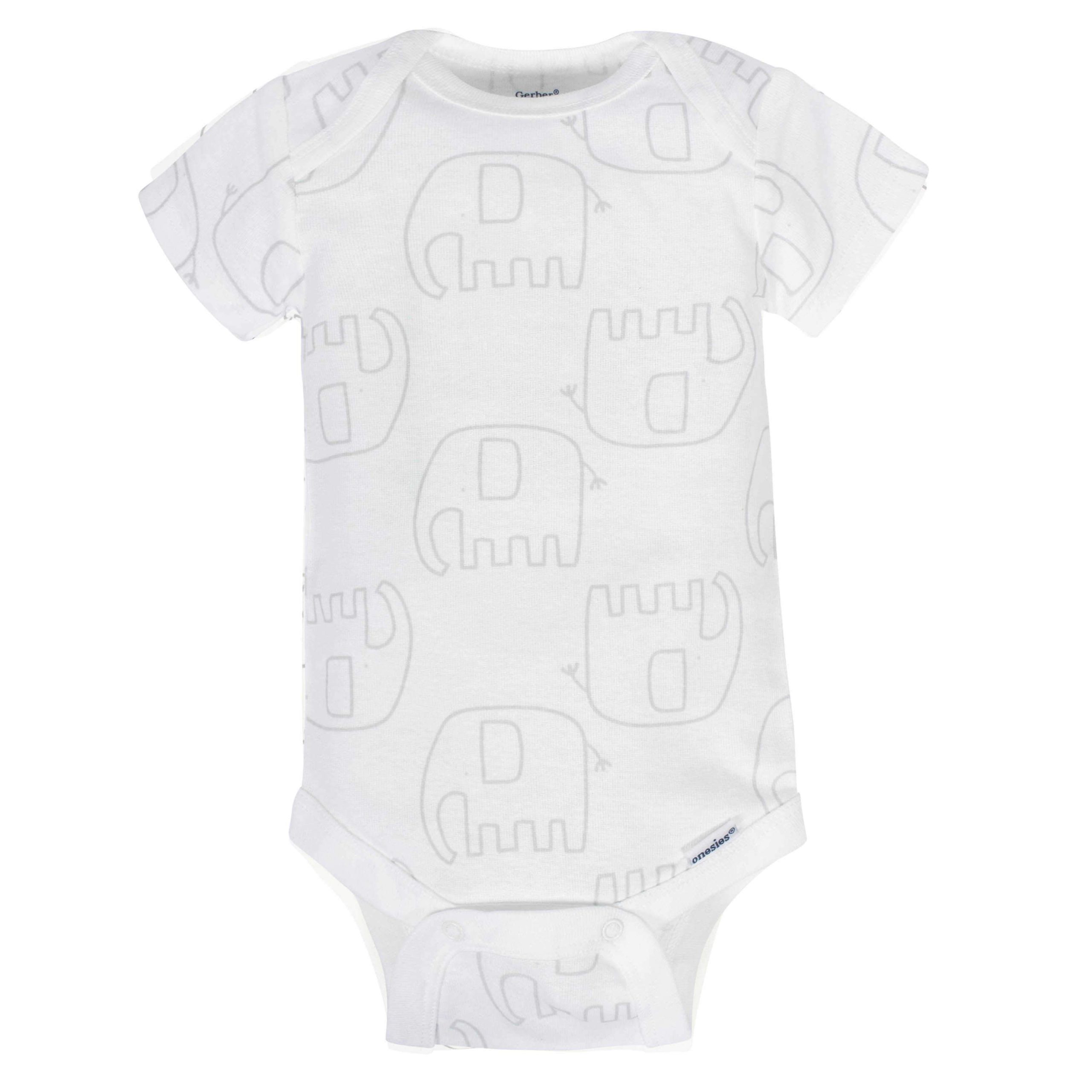 8-pack Baby Neutral Animals Short Sleeve Onesies® Bodysuits - Image 6