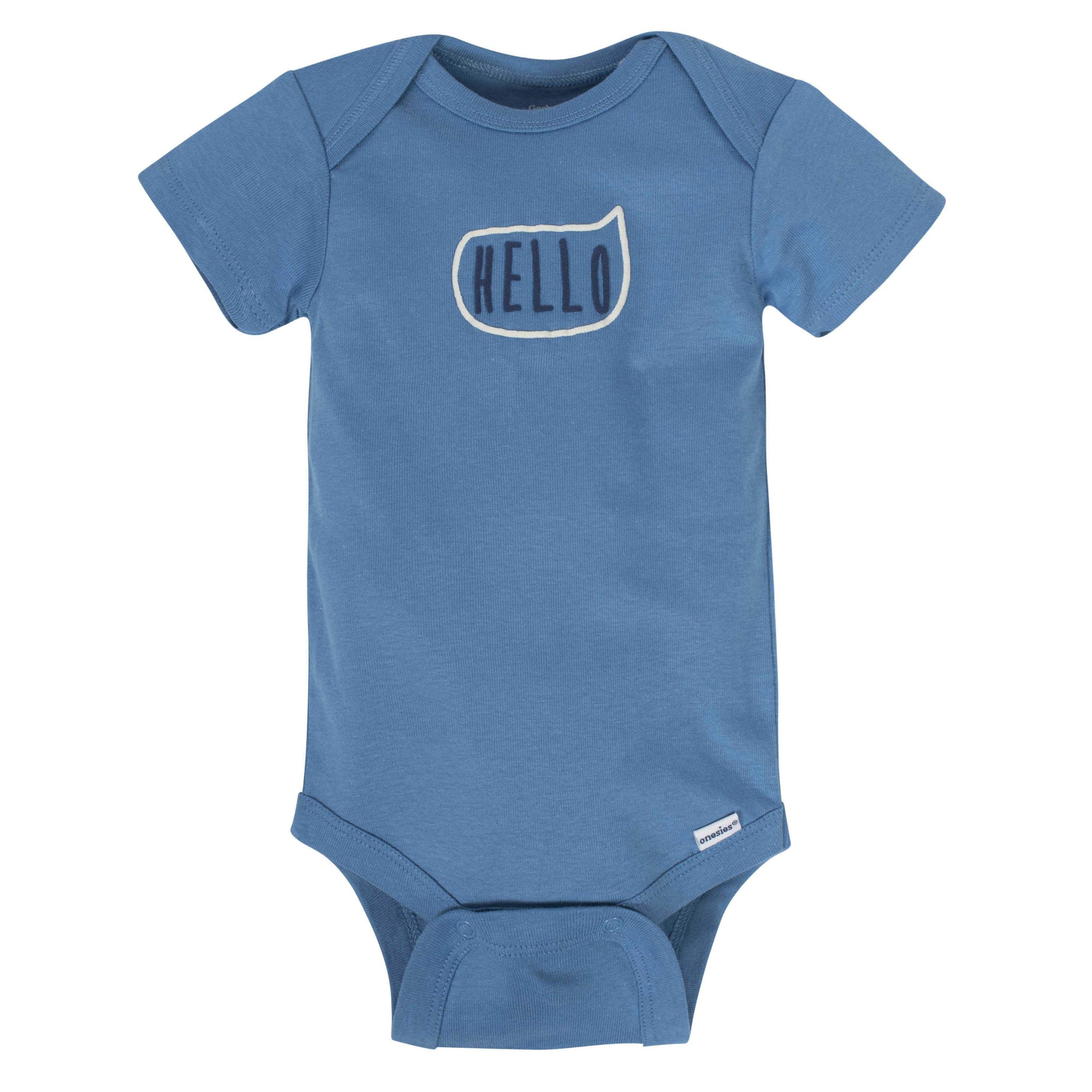 Gerber® 8-pack Baby Boys' Fox Short Sleeve Onesies® Bodysuits - Image 5