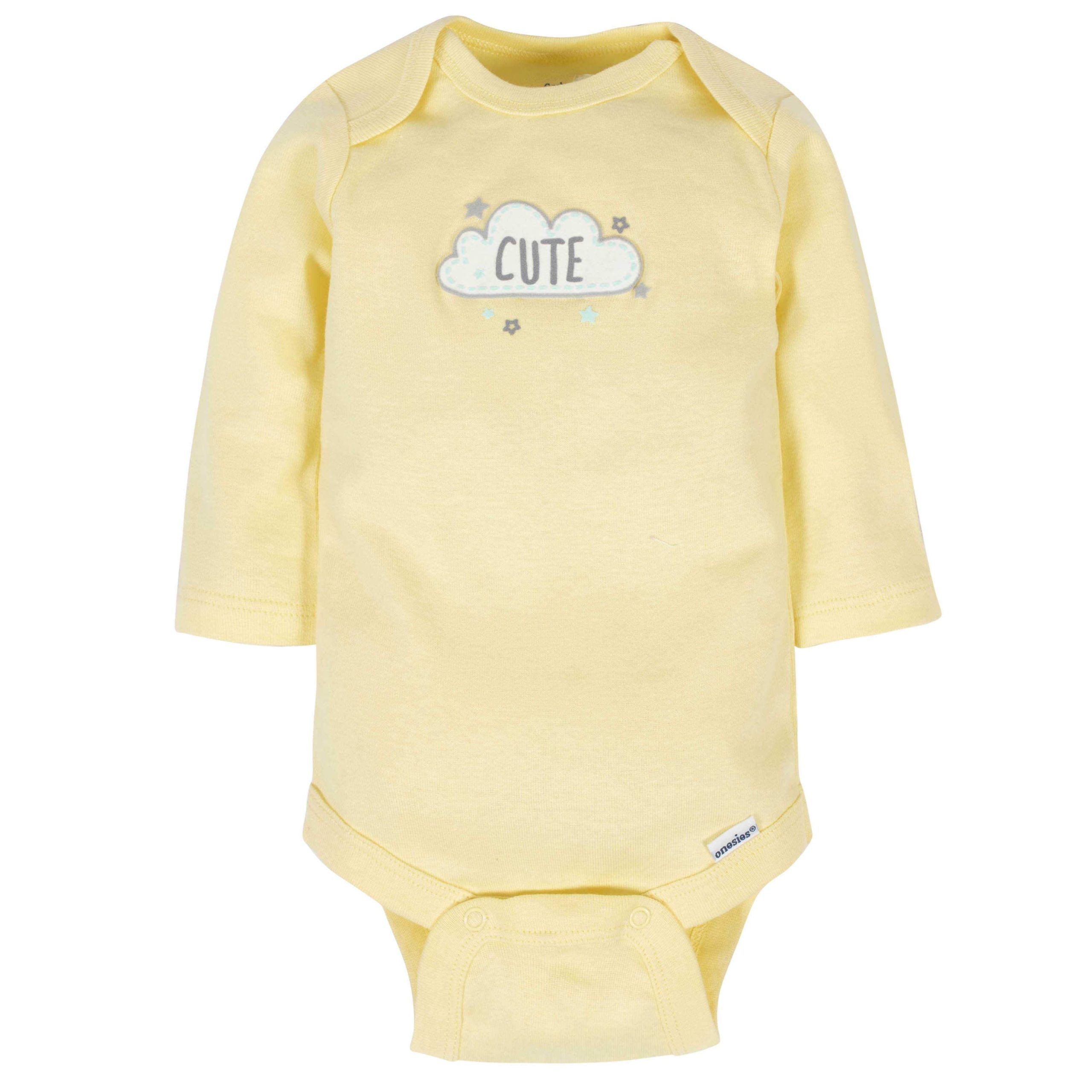 6-Pack Baby Neutral Animals Long Sleeve Onesies® Bodysuits - Image 4