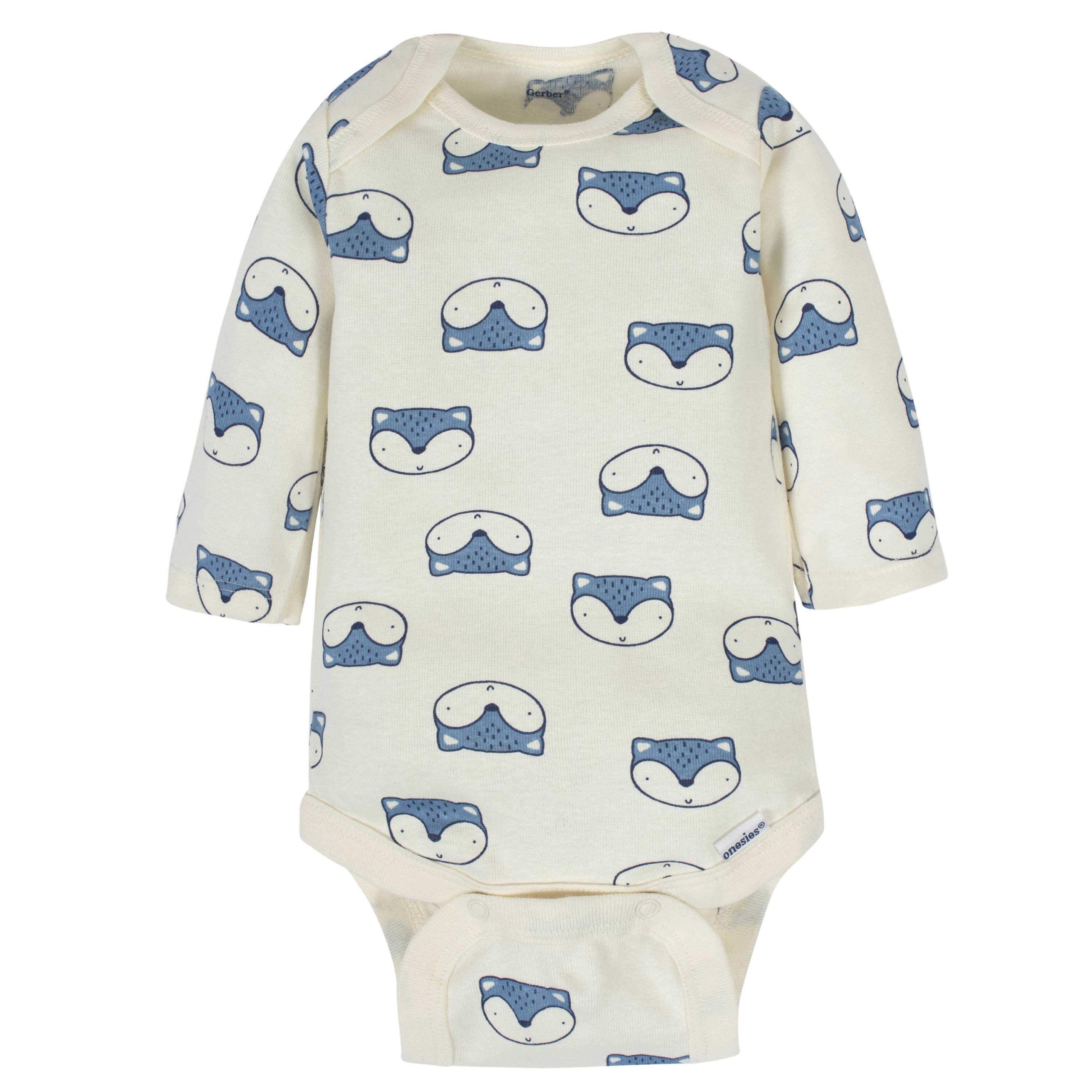 6-Pack Baby Boys Fox Long Sleeve Onesies® Bodysuits - Image 6