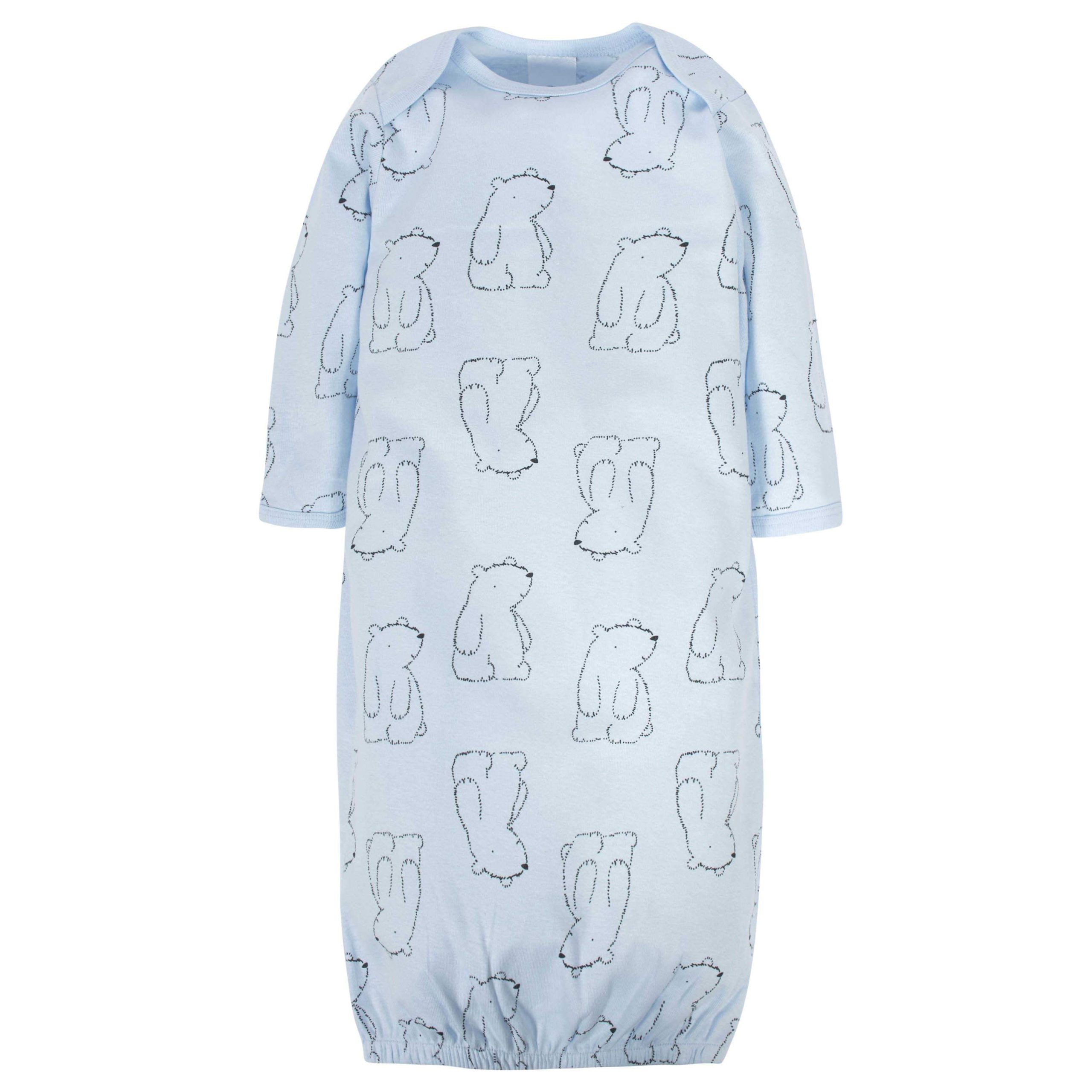 4-Pack Baby Boys Bear Gowns - Image 2