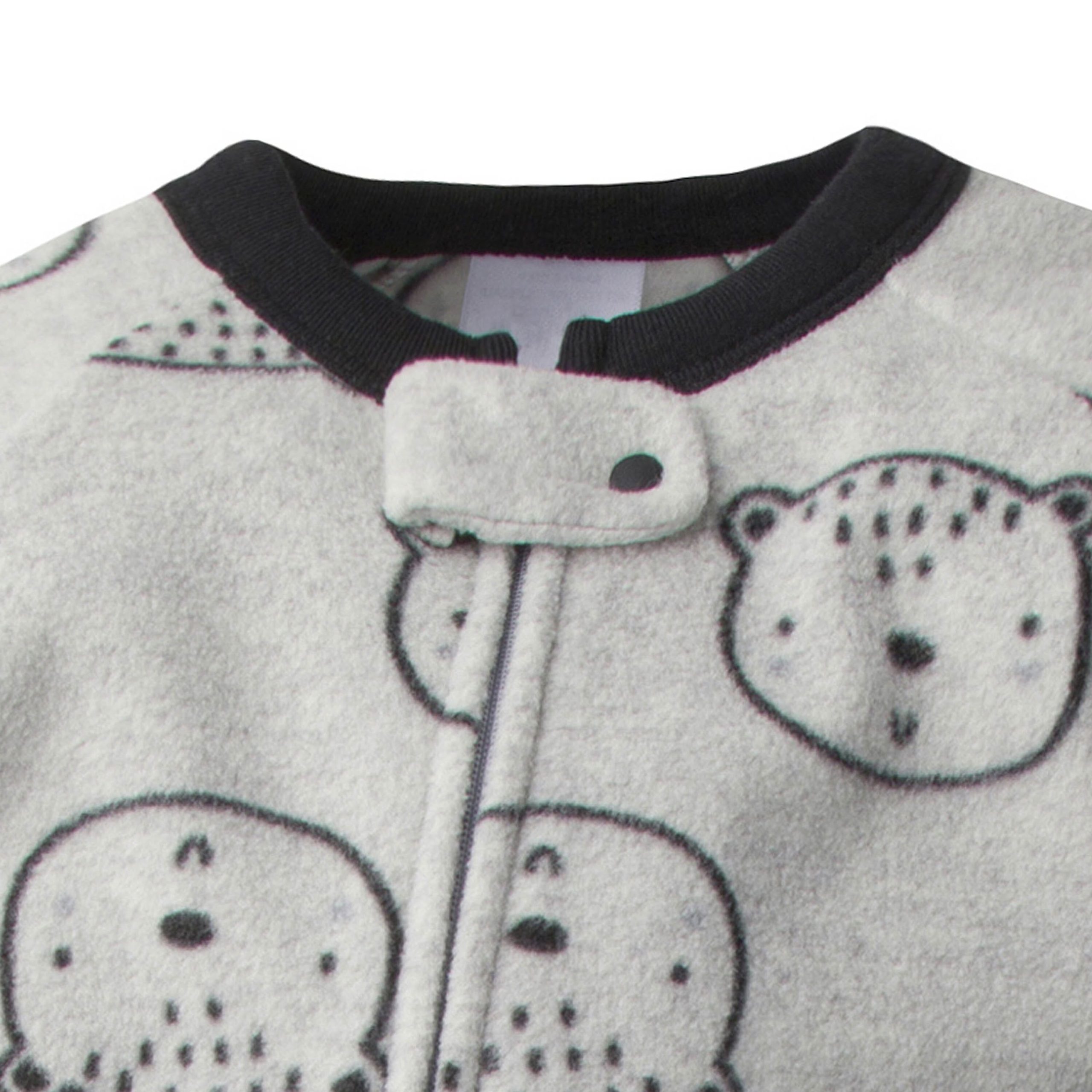 2-Pack Fleece Pajamas - Bear Head - Image 3