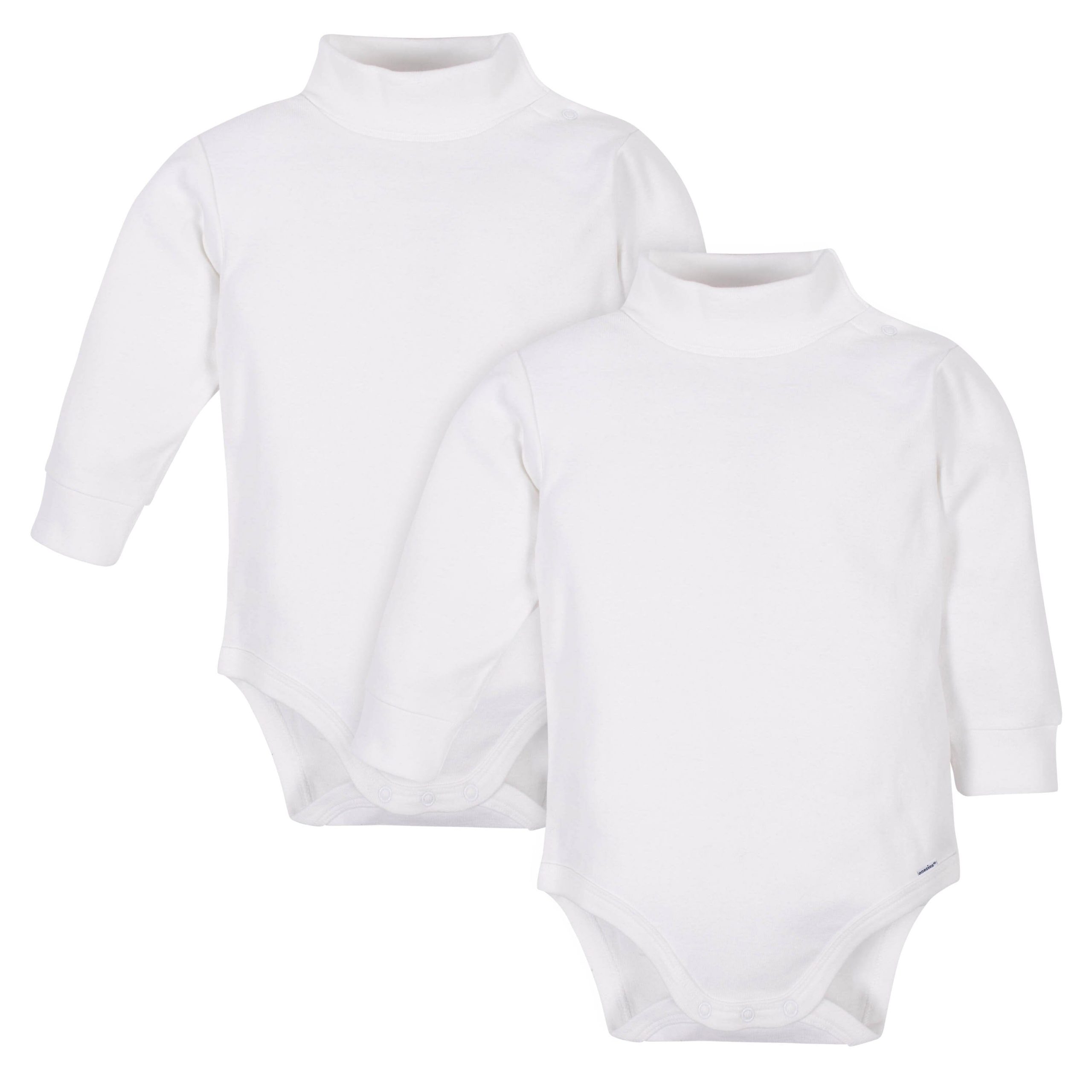 Onesies® Baby & Toddler 2-Pack Long Sleeve White Turtleneck Bodysuits