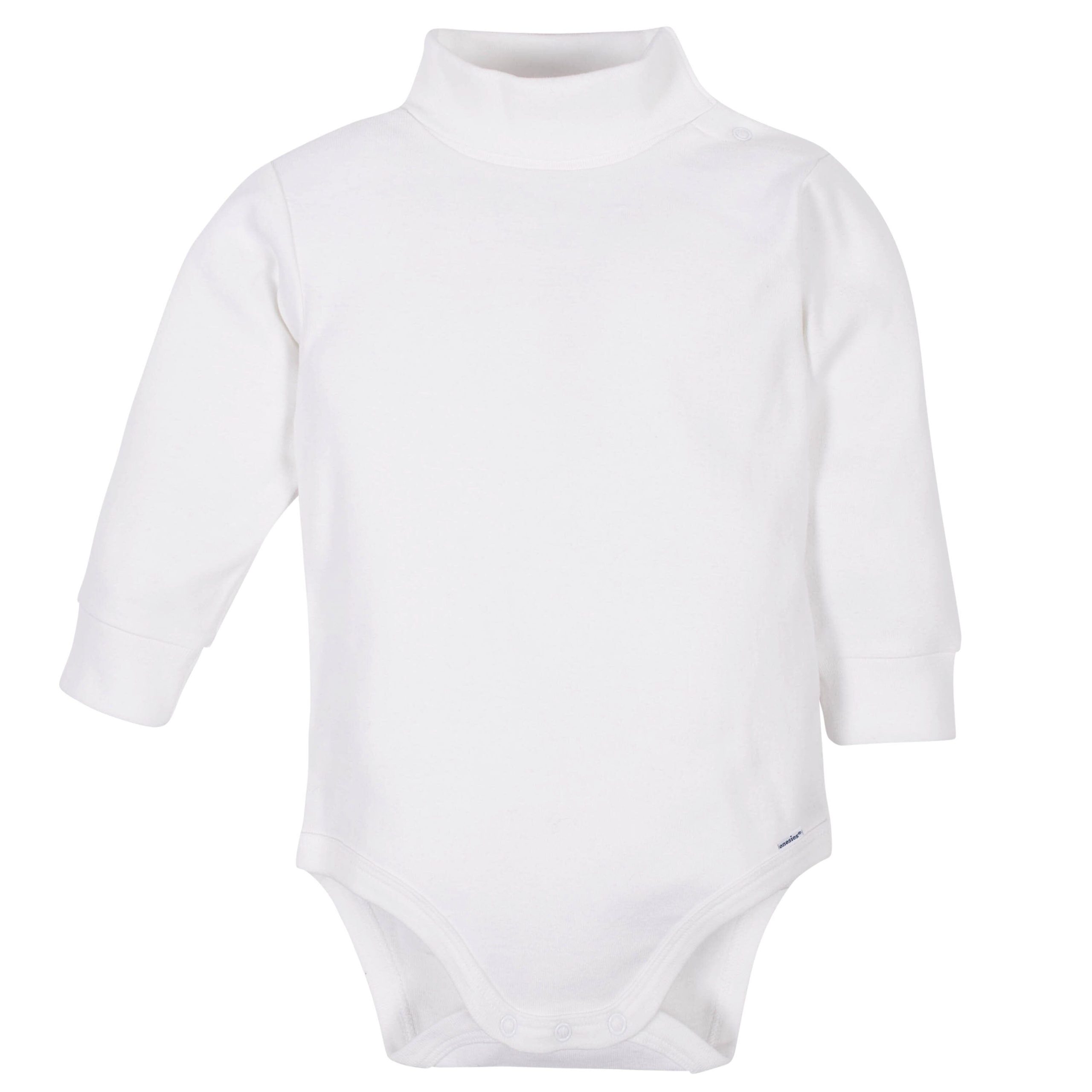 Onesies® Baby & Toddler 2-Pack Long Sleeve White Turtleneck Bodysuits - Image 3