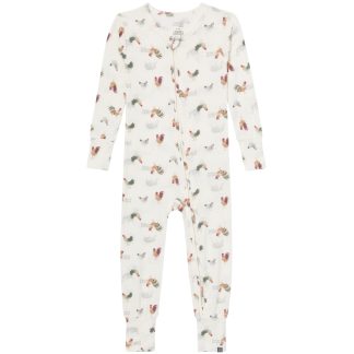 Neutral Barnyard Snug Fit Footless Pajamas