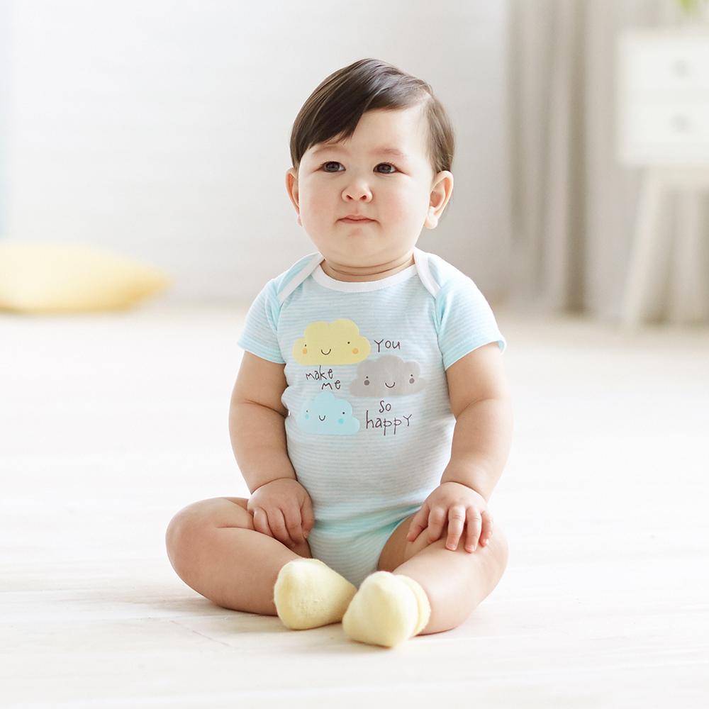 5-Pack Short Sleeve Clouds Onesies® Bodysuits - Image 2