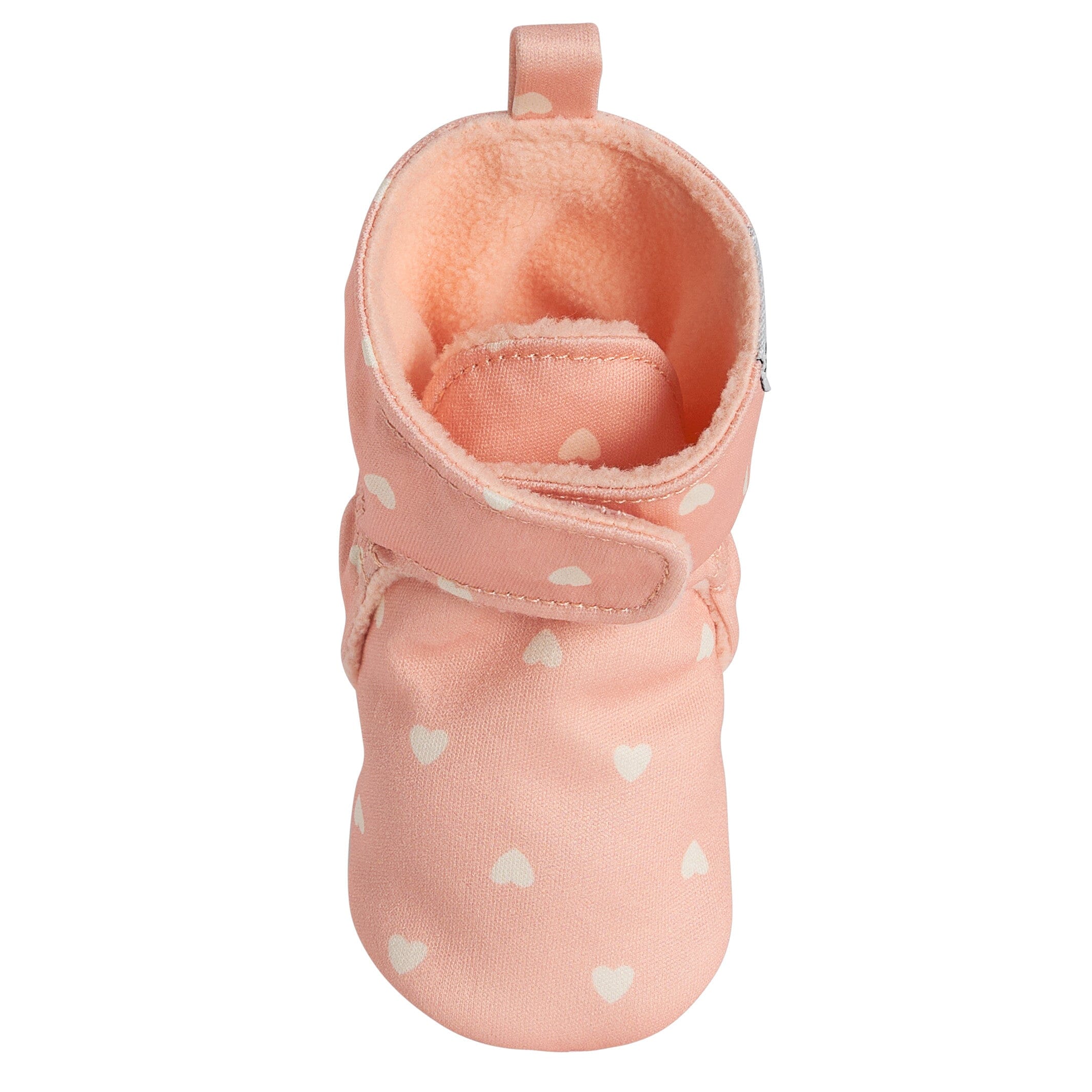 Baby Girls Pink Hearts Soft Booties - Image 7