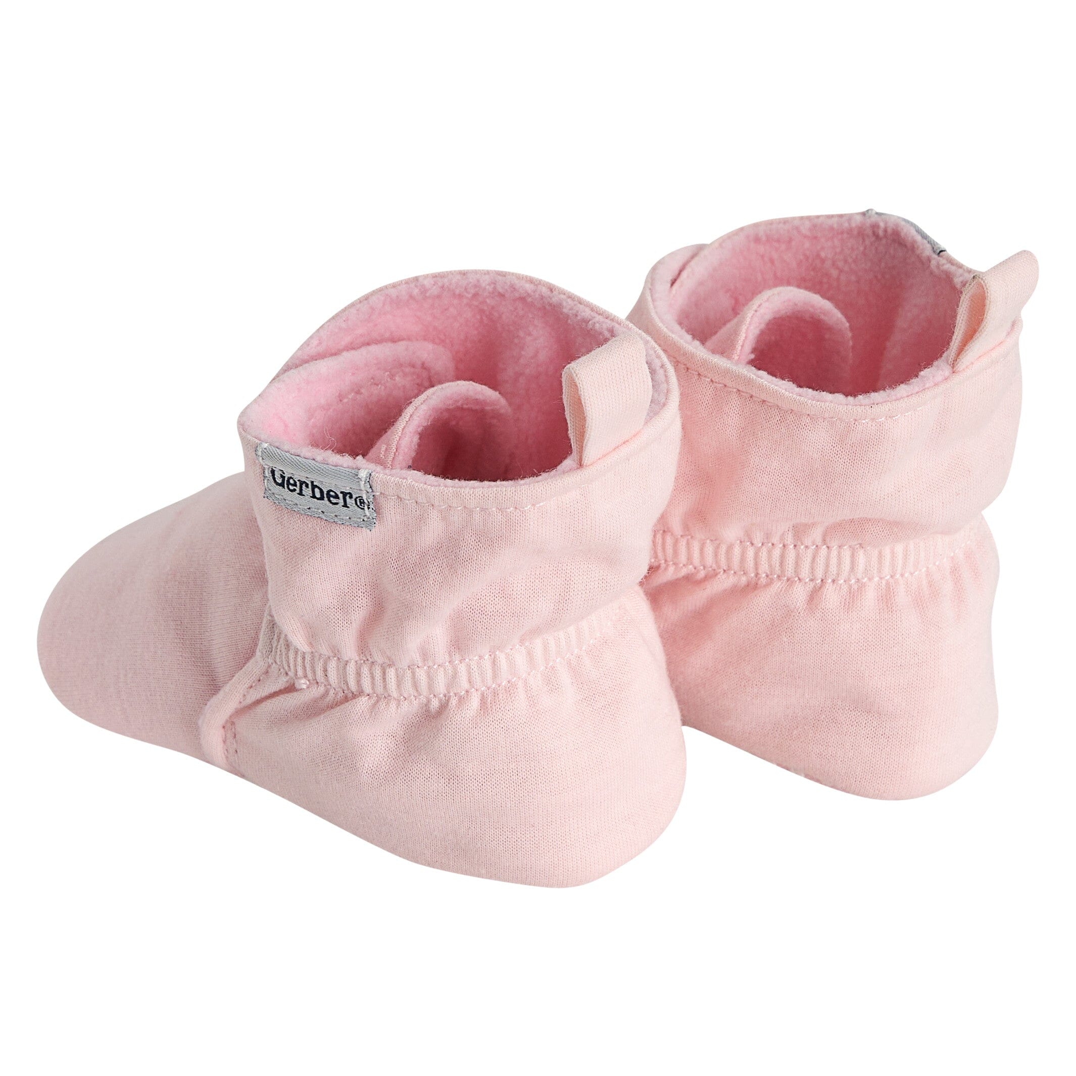Baby Girls Pink Soft Booties - Image 4