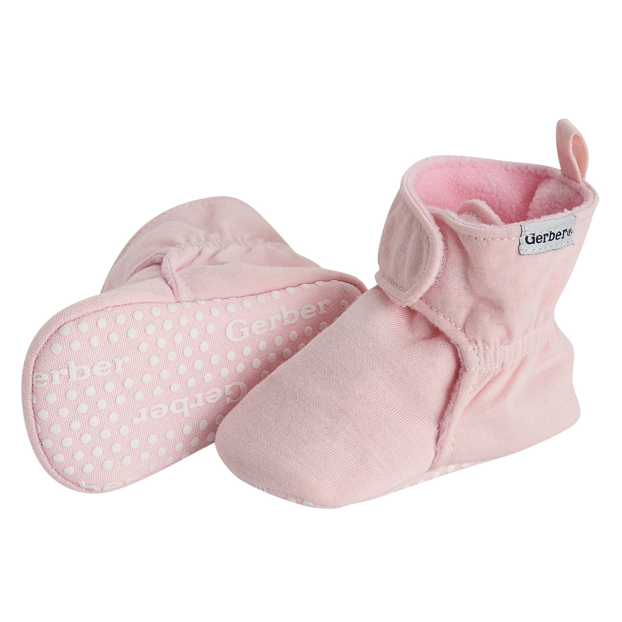 Baby Girls Pink Soft Booties - Image 5