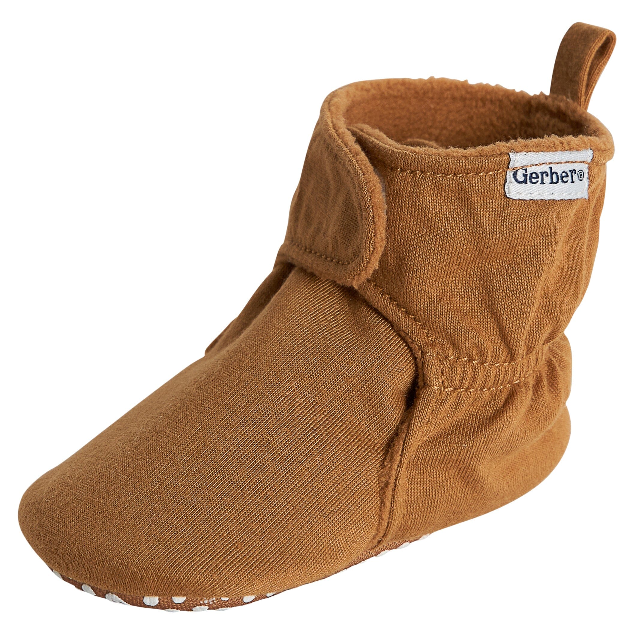 Baby Neutral Brown Soft Booties - Image 7