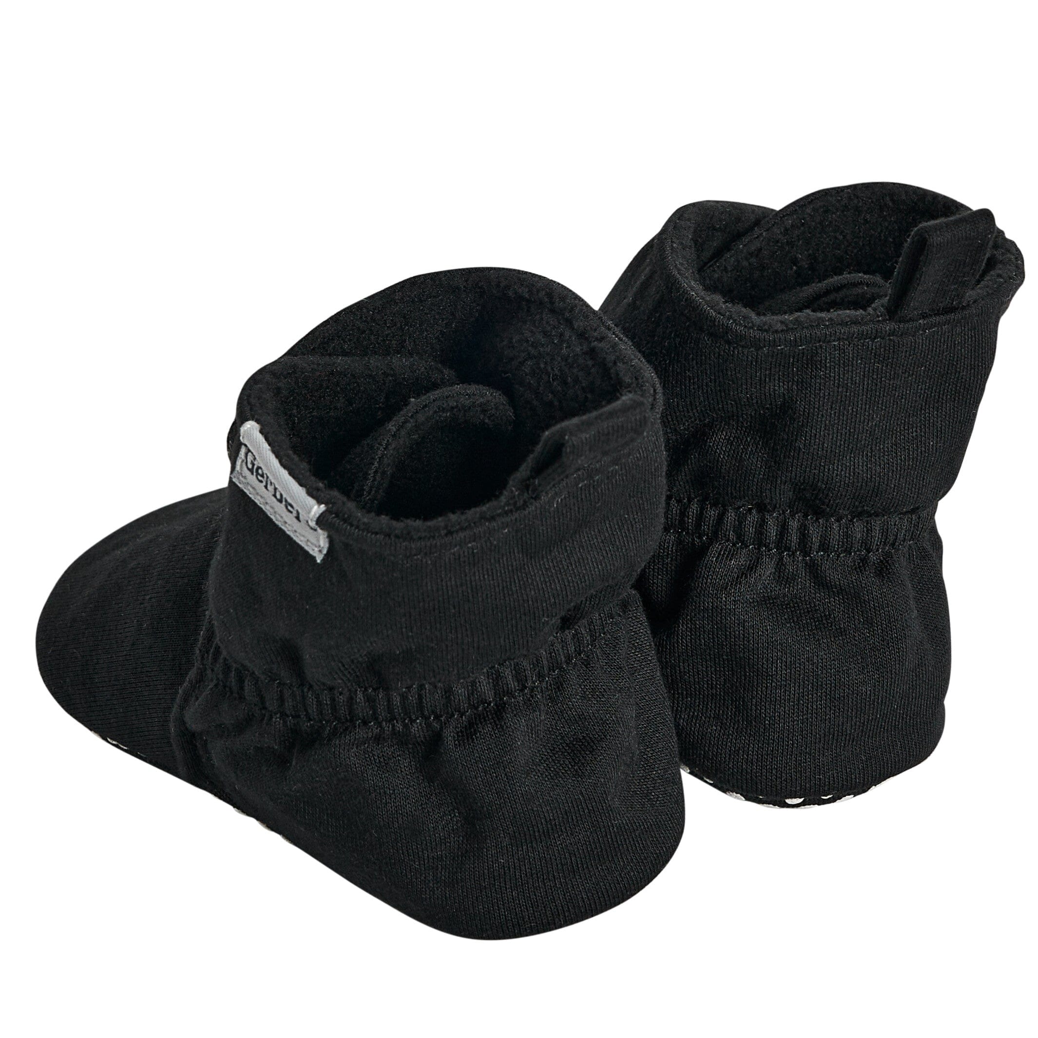 Baby Neutral Black Soft Booties - Image 4
